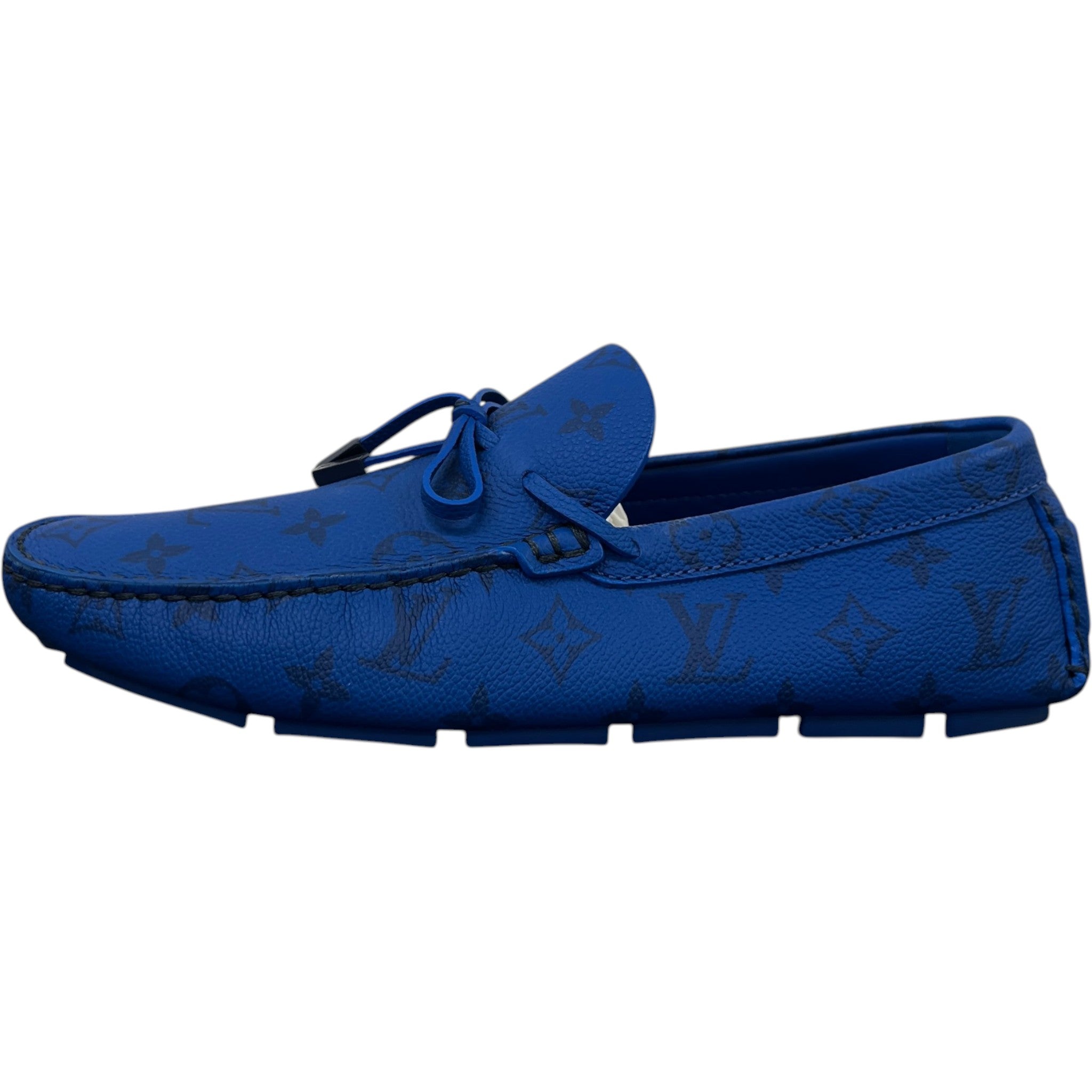 Men's Lv Driver Moccasins Loafers Blue Size EU 42 / UK 8