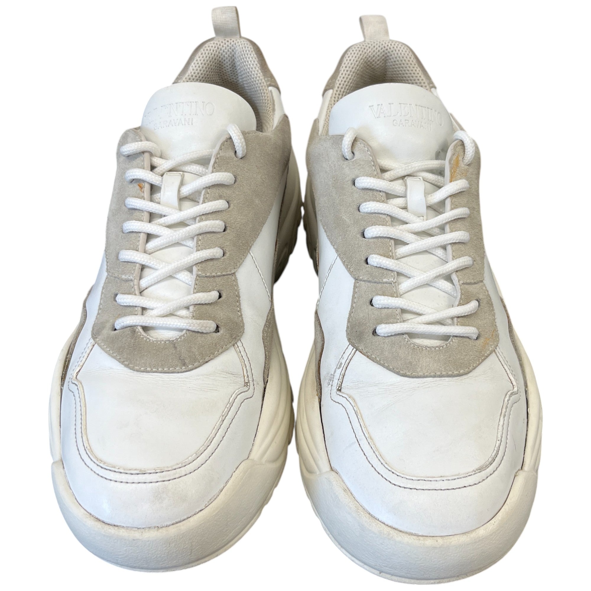 Men's Gumboy Cowhide Low Trainers White Size EU 45 / UK 11