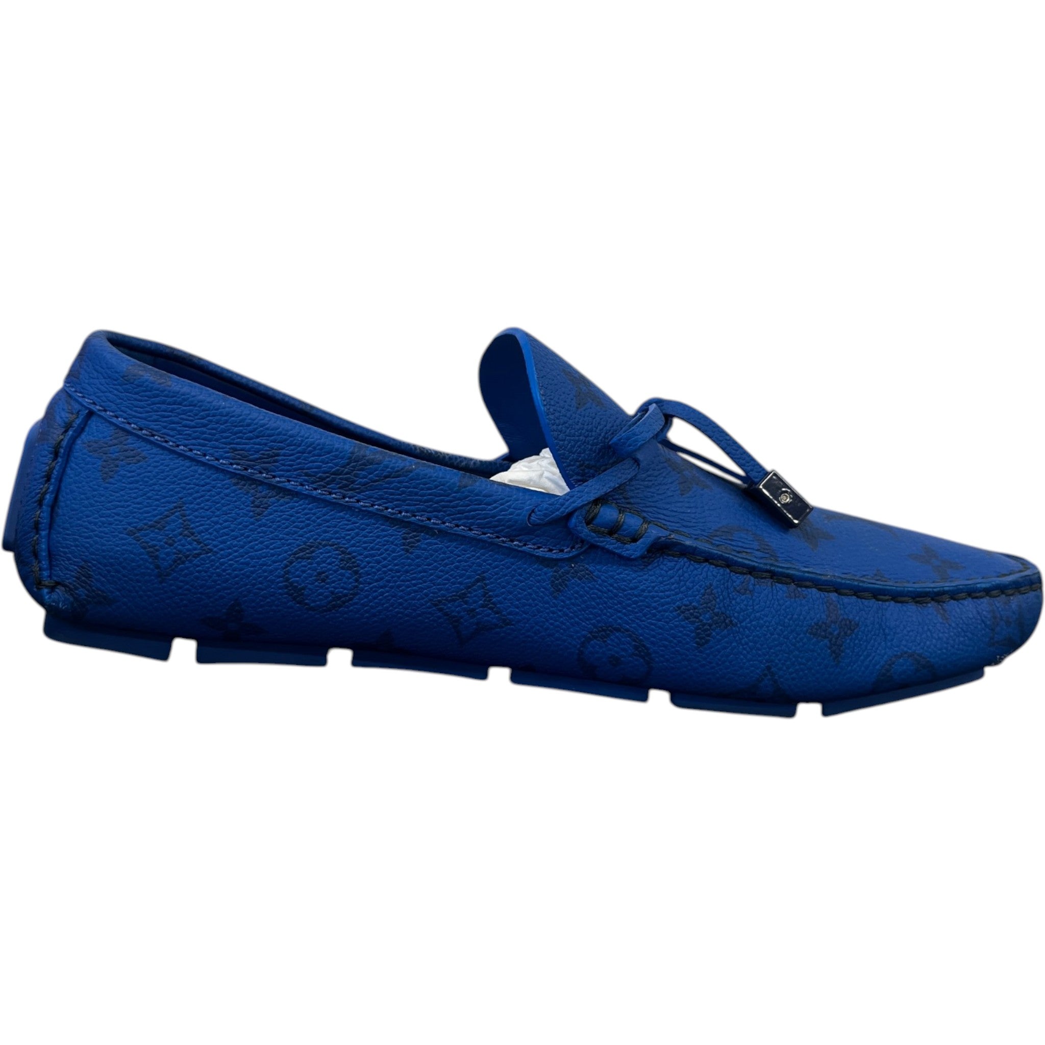 Men's Lv Driver Moccasins Loafers Blue Size EU 42 / UK 8