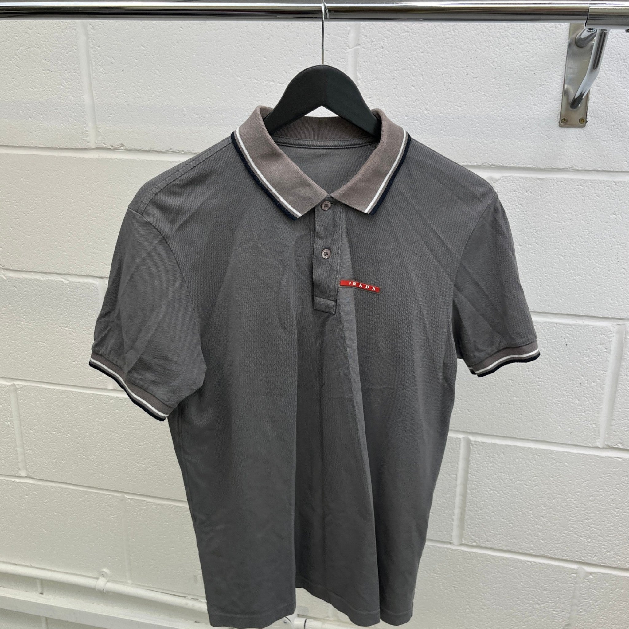 Men's Linea Rossa Polo Shirt Grey Size M