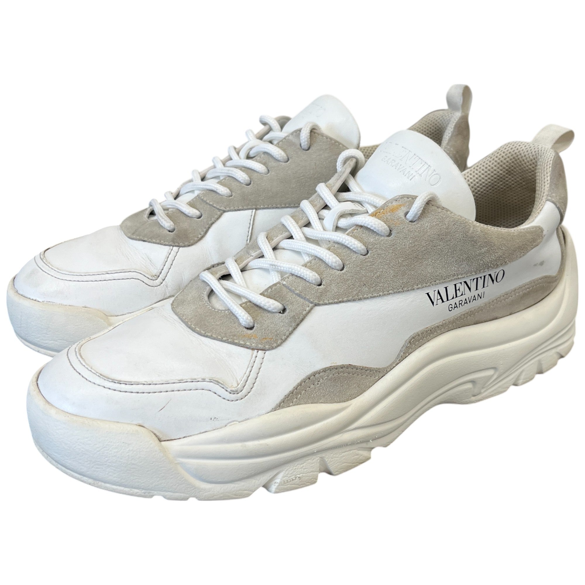 Men's Gumboy Cowhide Low Trainers White Size EU 45 / UK 11