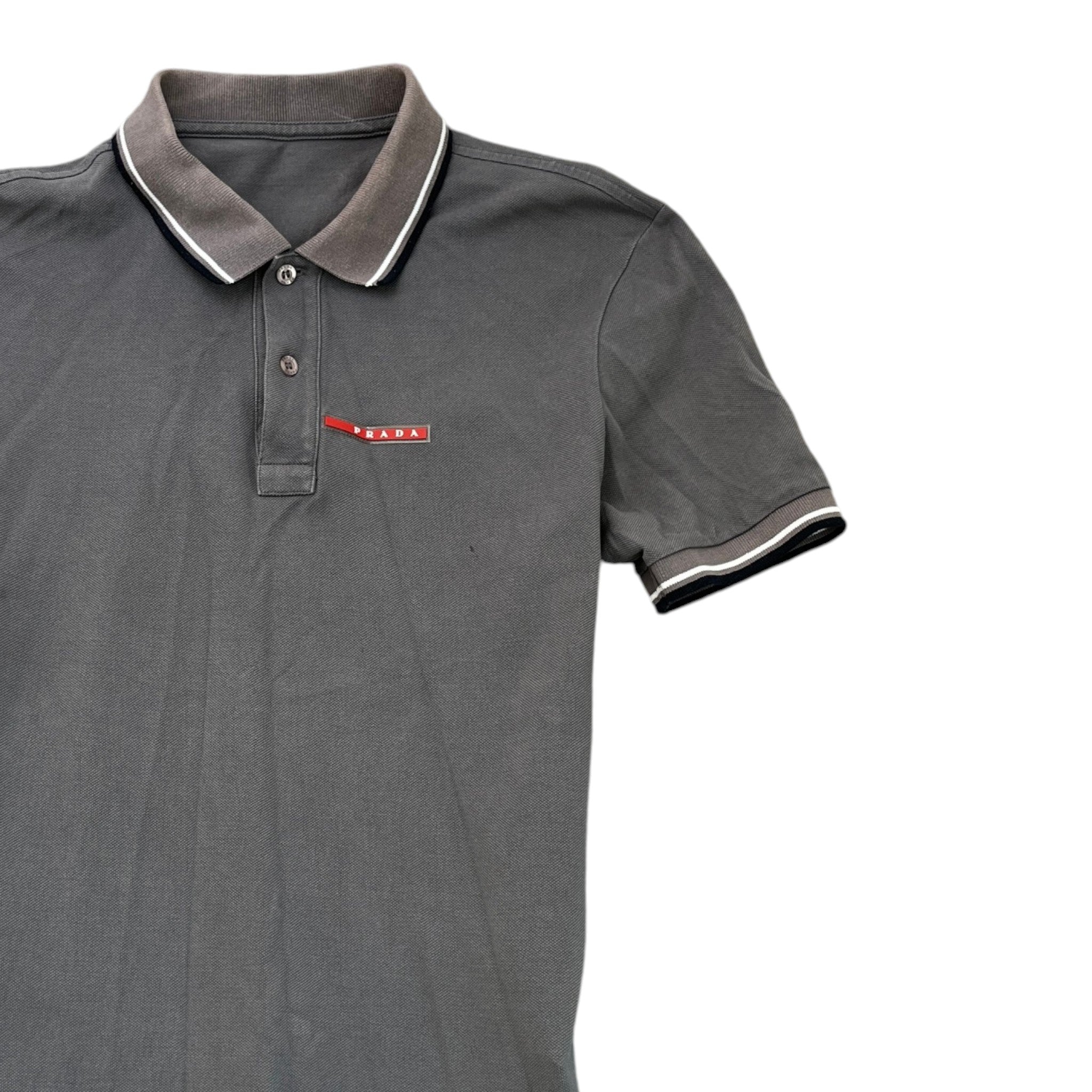 Men's Linea Rossa Polo Shirt Grey Size M