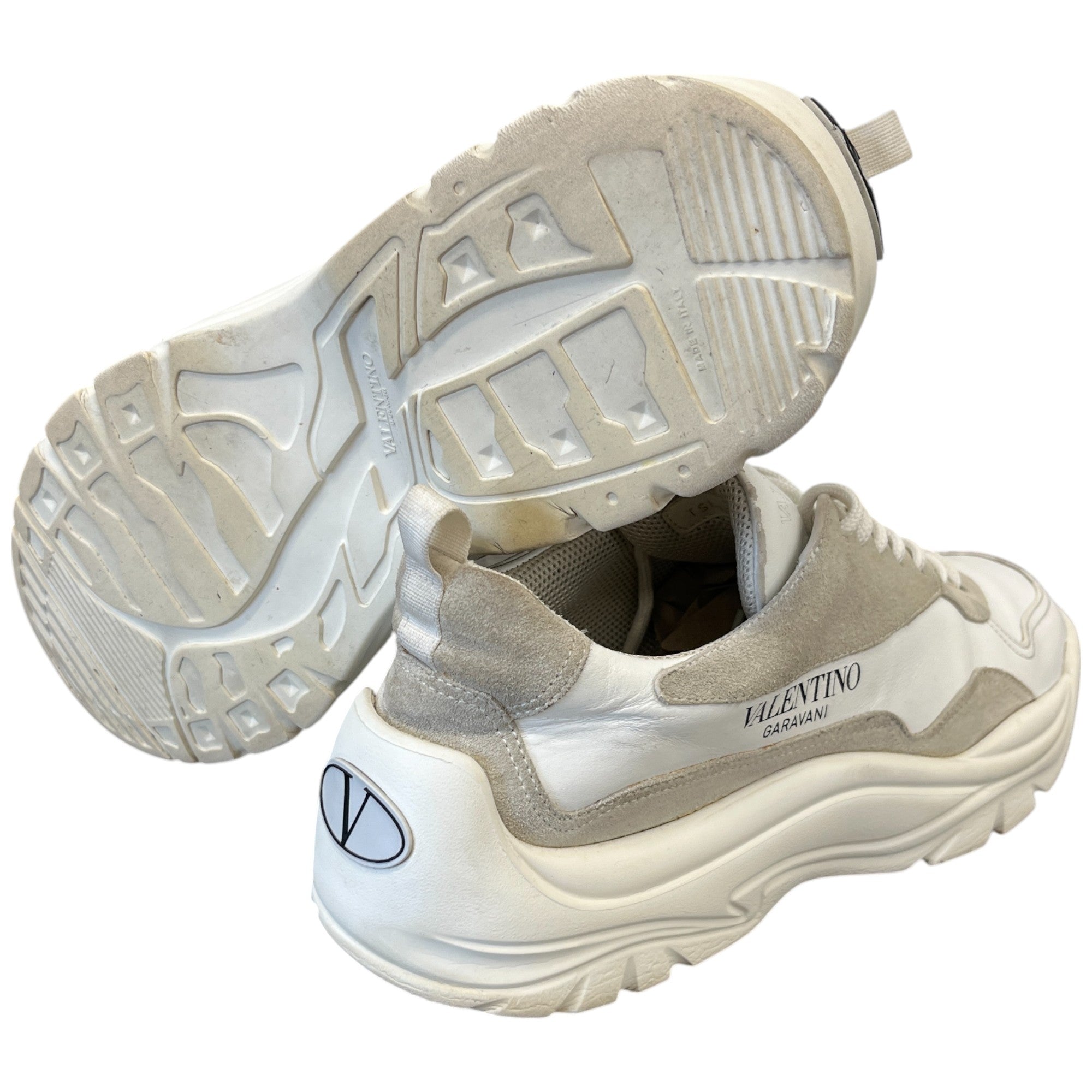 Men's Gumboy Cowhide Low Trainers White Size EU 45 / UK 11