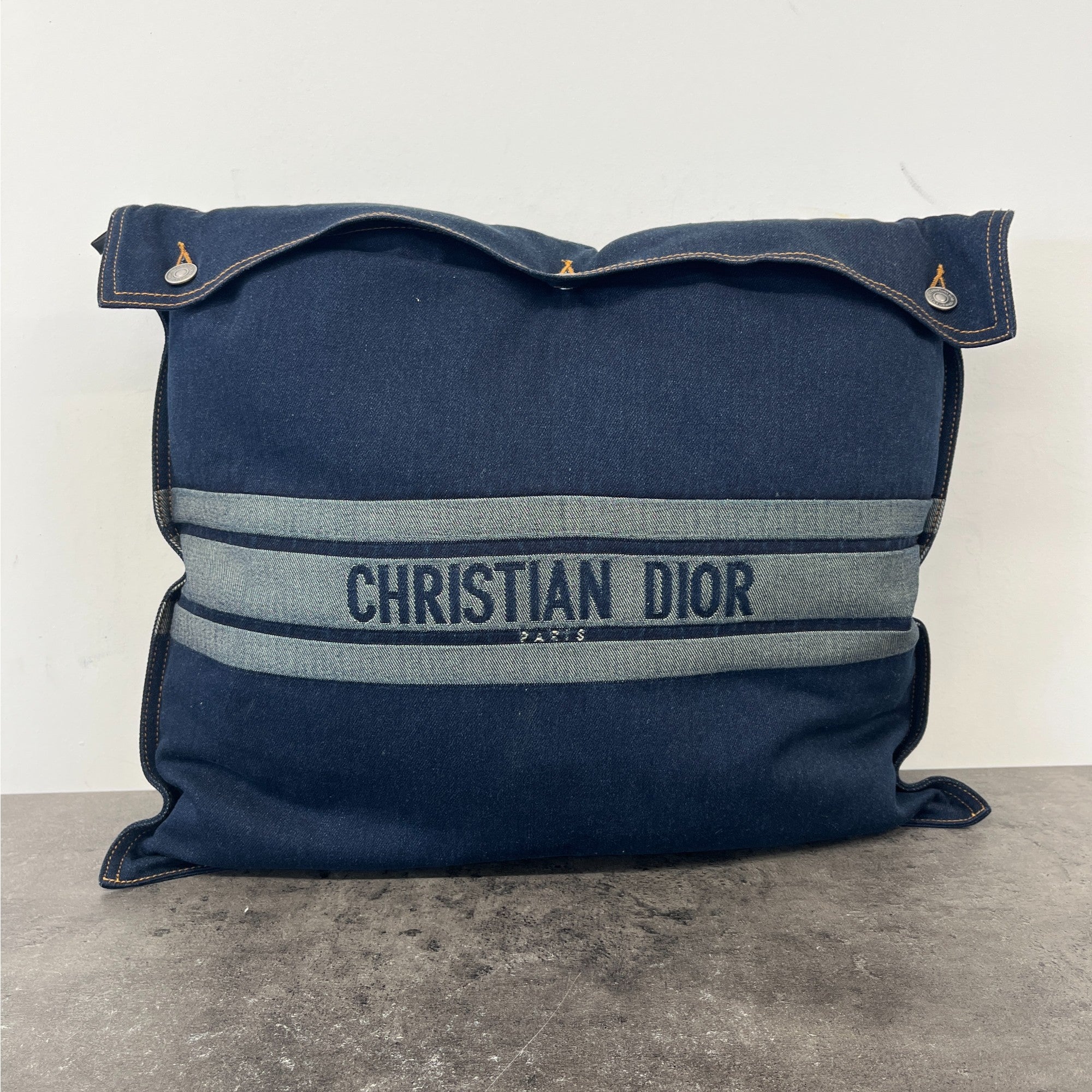 Men's Logo Print Pillow Navy