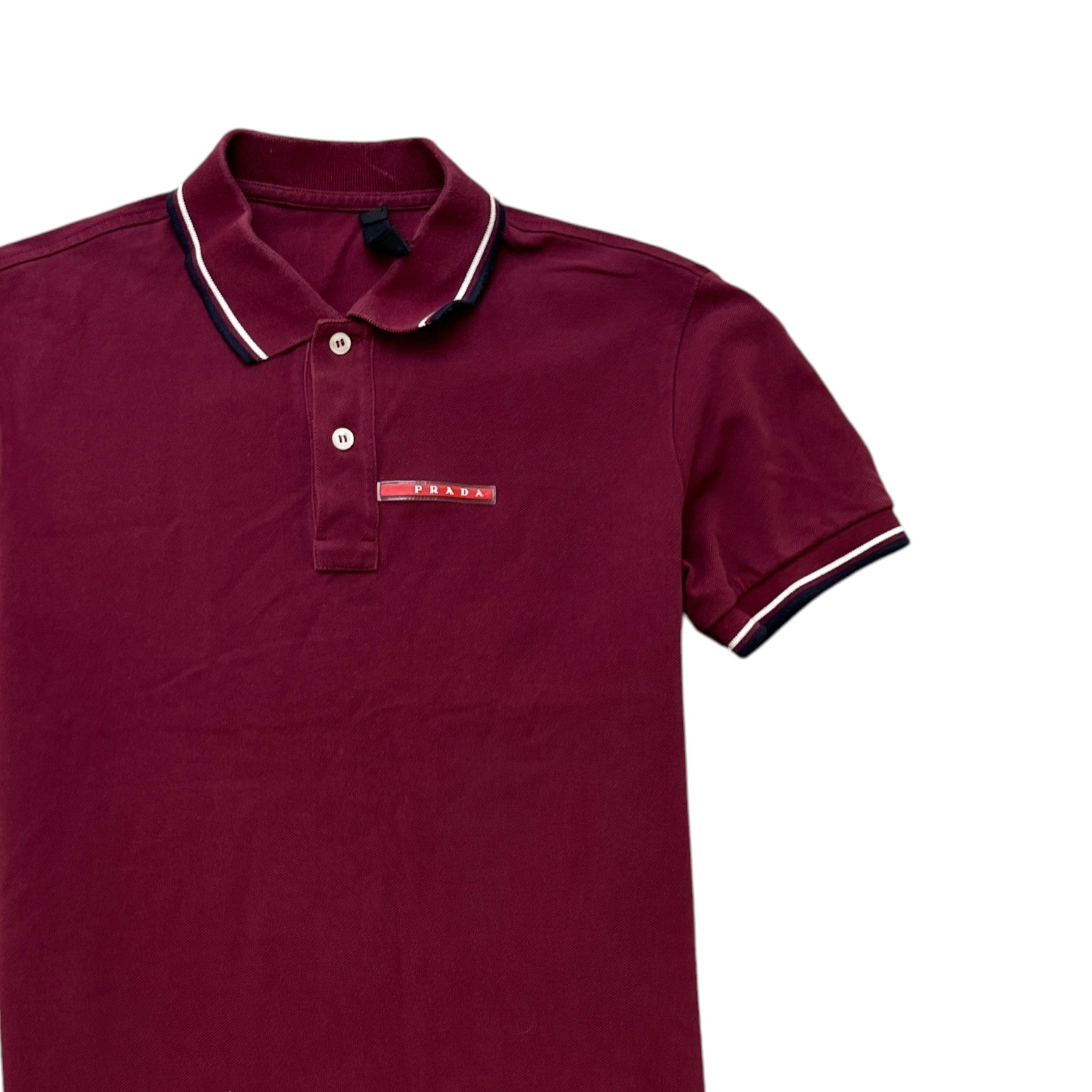 Men's Linea Rosa Polo Shirt Burgundy Size S