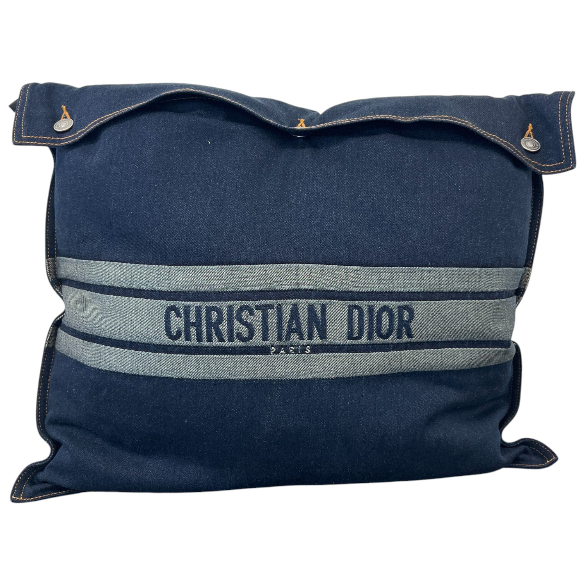 Men's Logo Print Pillow Navy