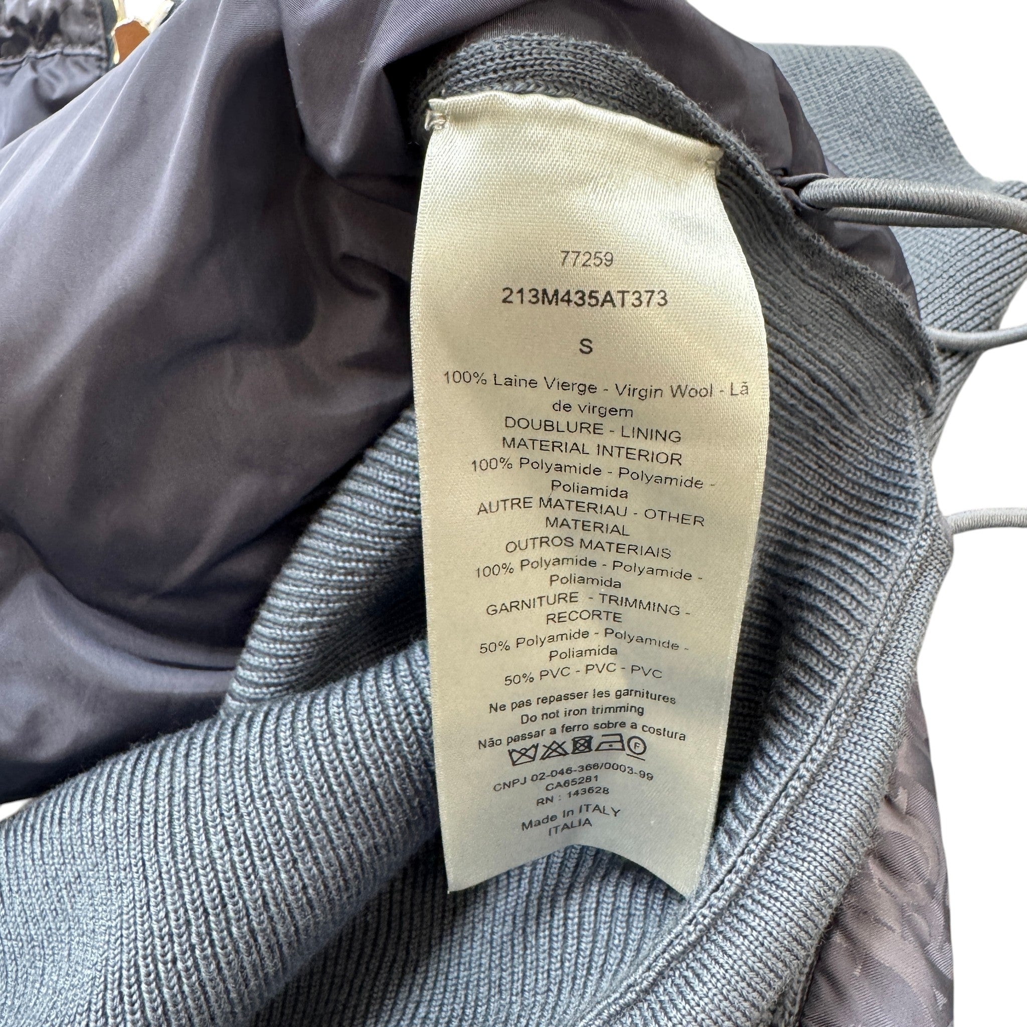 Men's Oblique Jacket Grey Size S