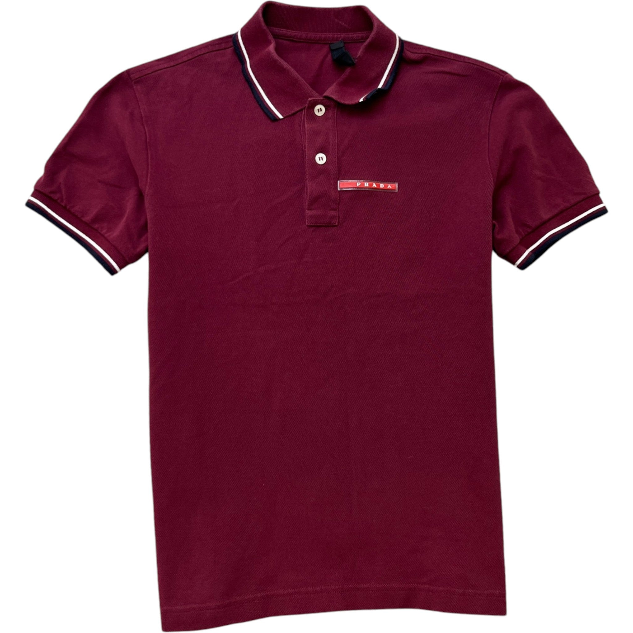Men's Linea Rosa Polo Shirt Burgundy Size S