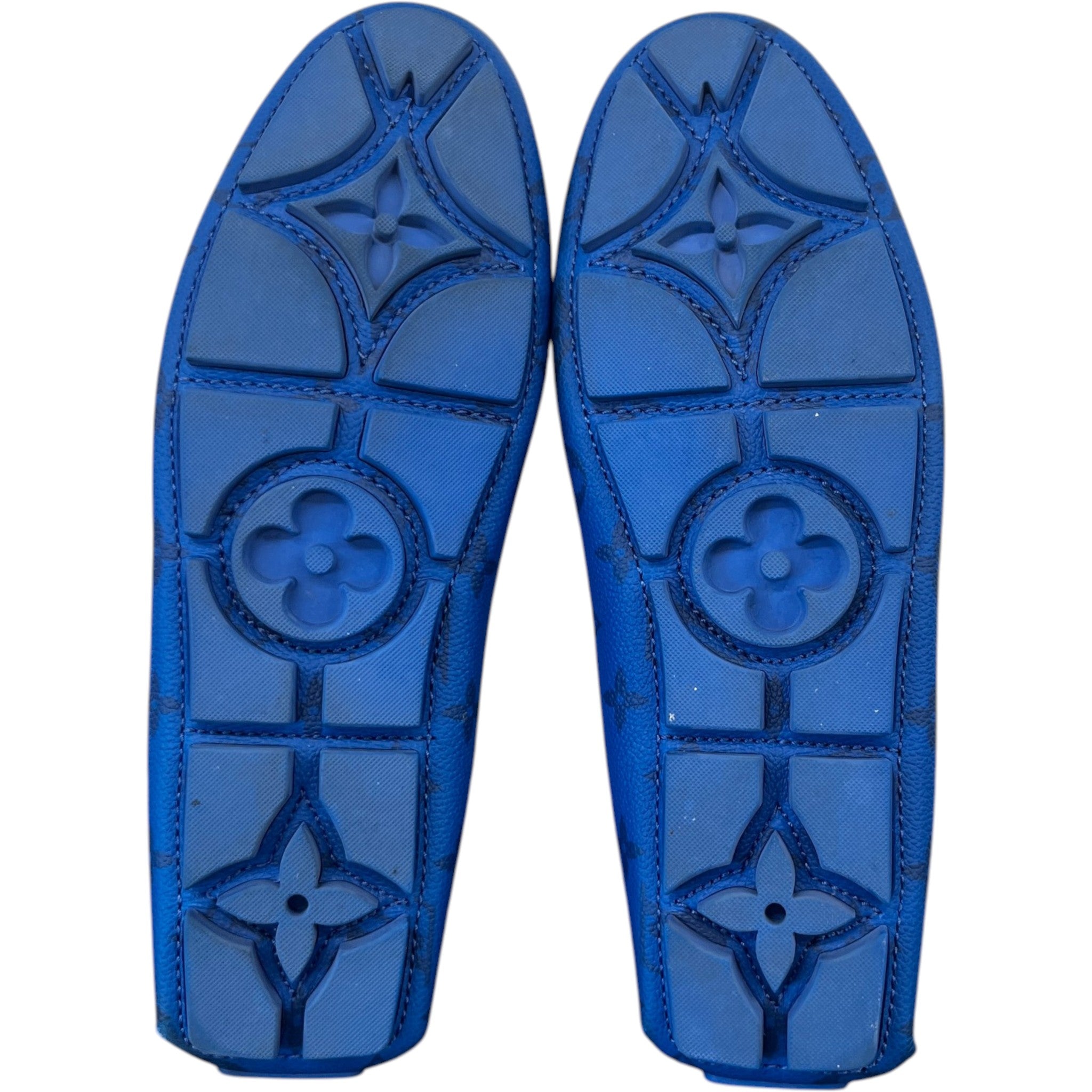 Men's Lv Driver Moccasins Loafers Blue Size EU 42 / UK 8