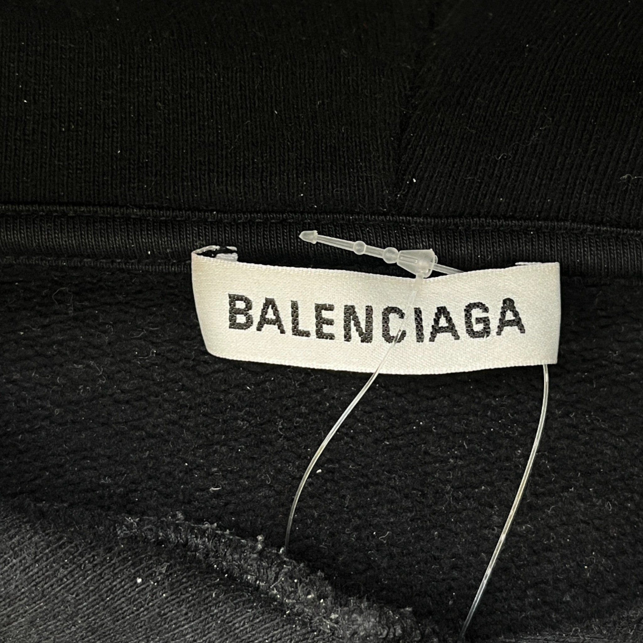 Men's Bio Leaf Logo Hoodie Black Size XS