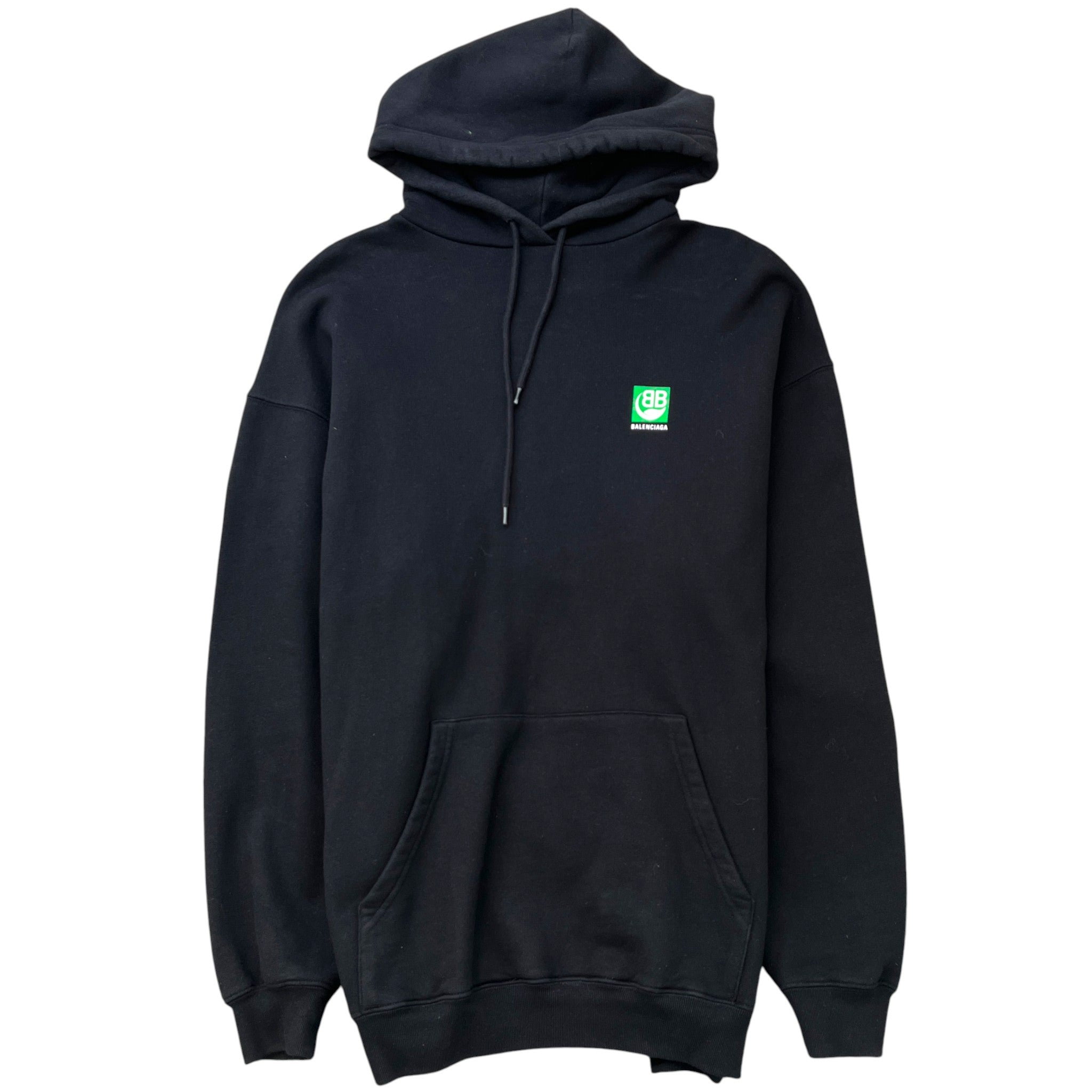 Men's Bio Leaf Logo Hoodie Black Size XS