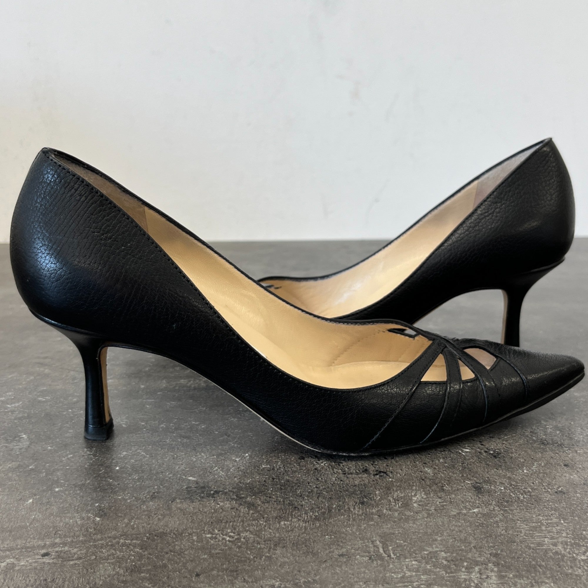 Women's Cutout Pumps Heels Black Size EU 35.5 / UK 2.5
