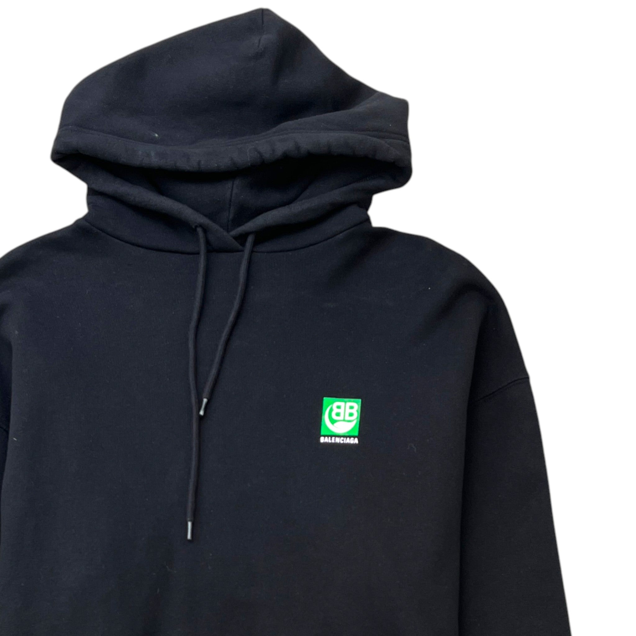 Men's Bio Leaf Logo Hoodie Black Size XS