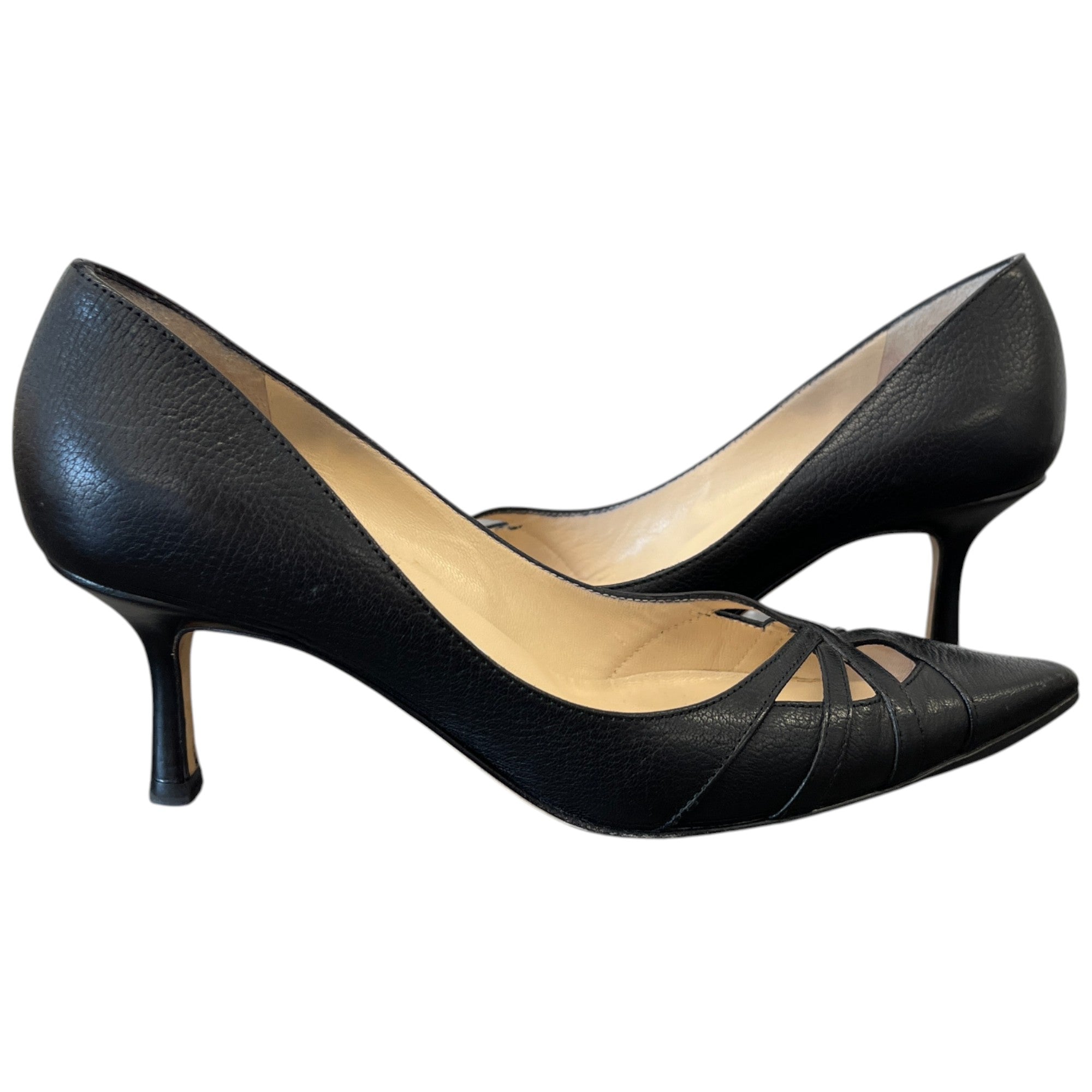 Women's Cutout Pumps Heels Black Size EU 35.5 / UK 2.5