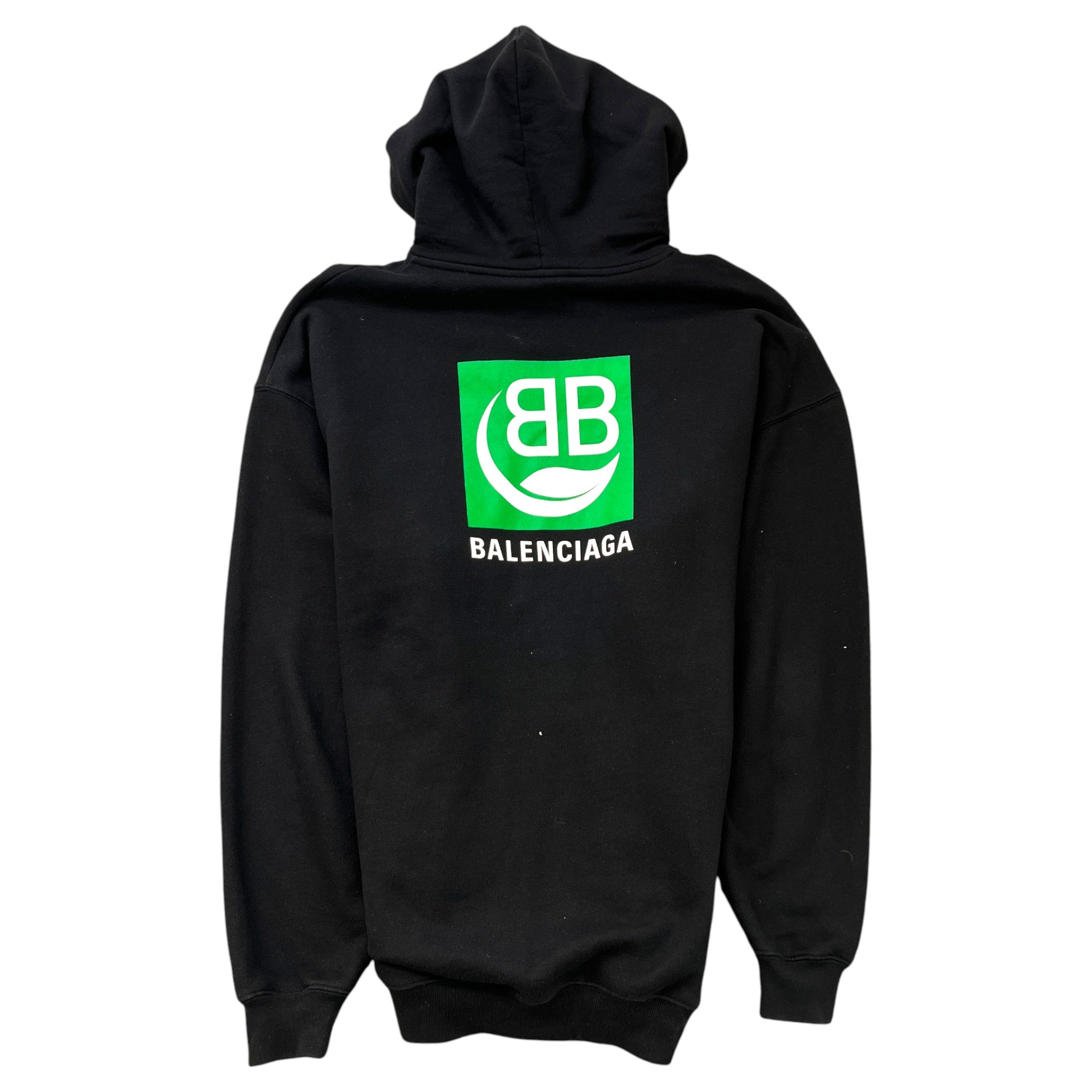 Men's Bio Leaf Logo Hoodie Black Size XS