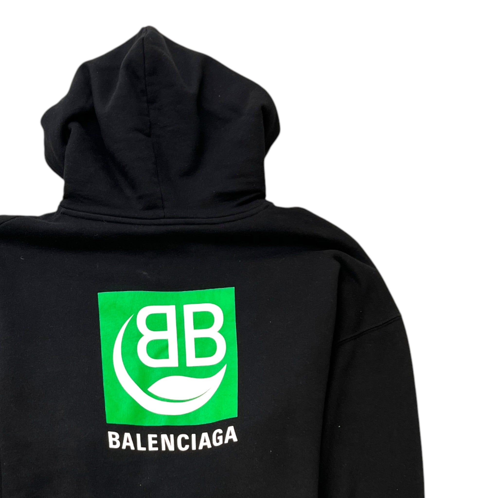 Men's Bio Leaf Logo Hoodie Black Size XS