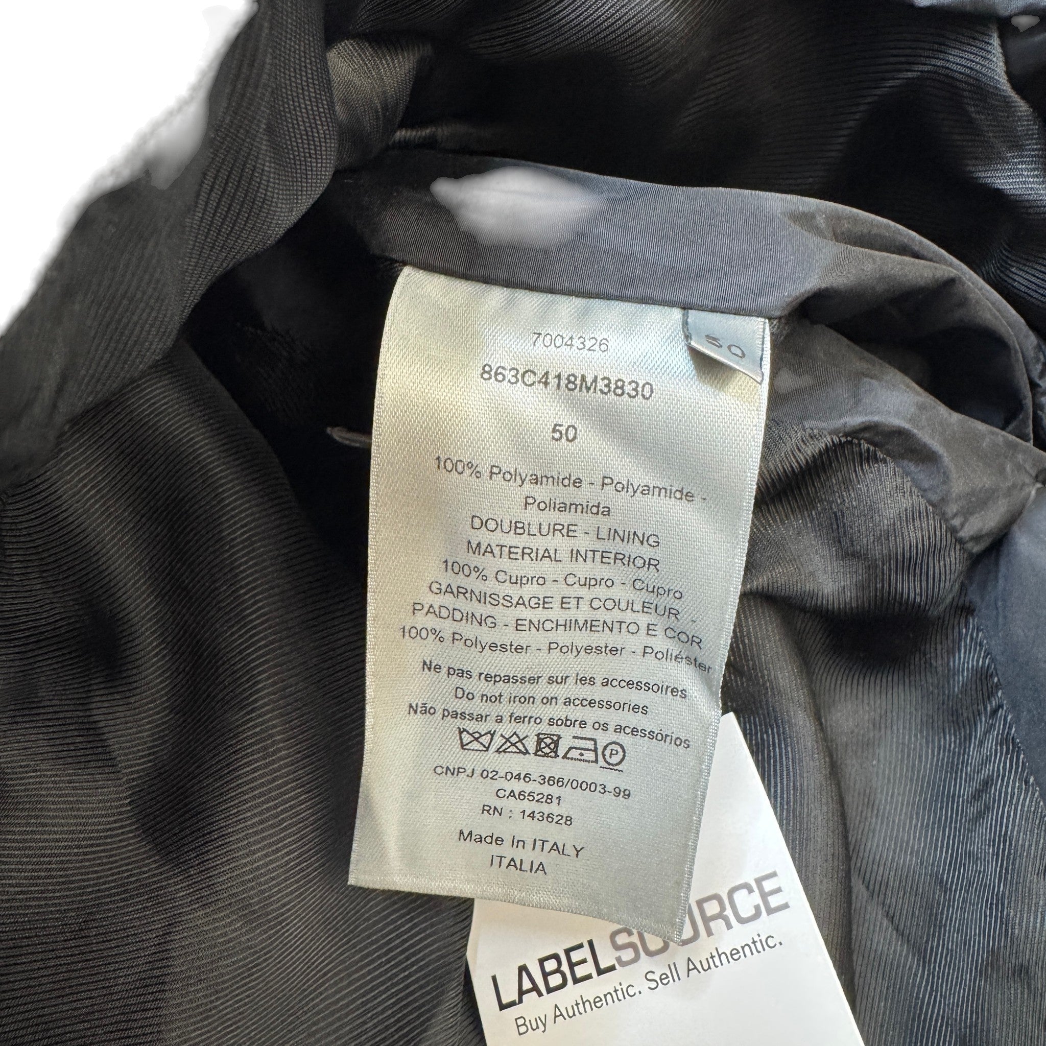 Men's Bee Logo Windbreaker Black Size IT 50 / L