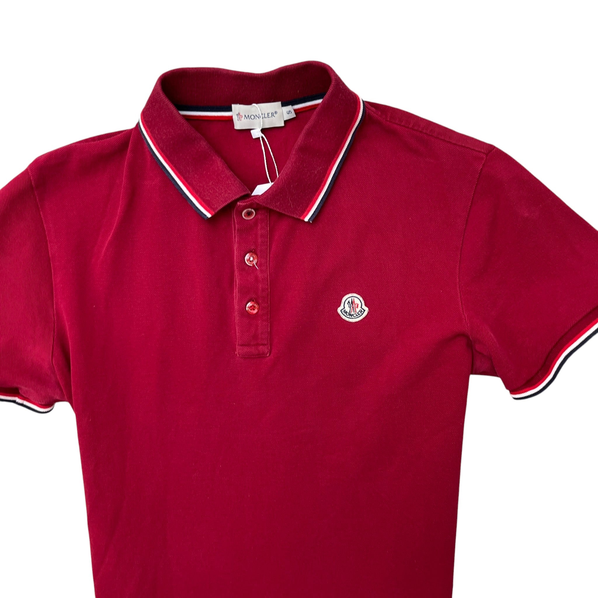 Men's Maglia Polo Shirt Burgundy Size S