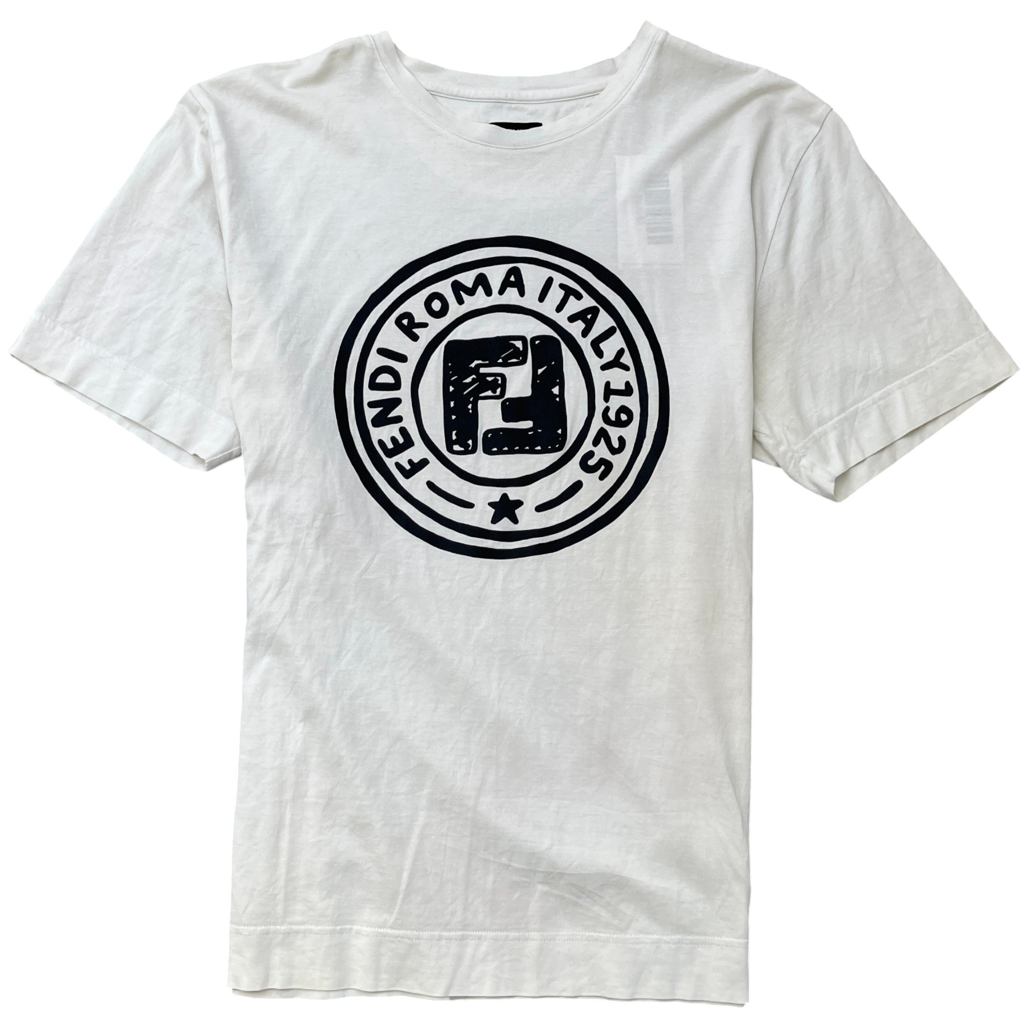 Men's Logo Print T-Shirt White Size M