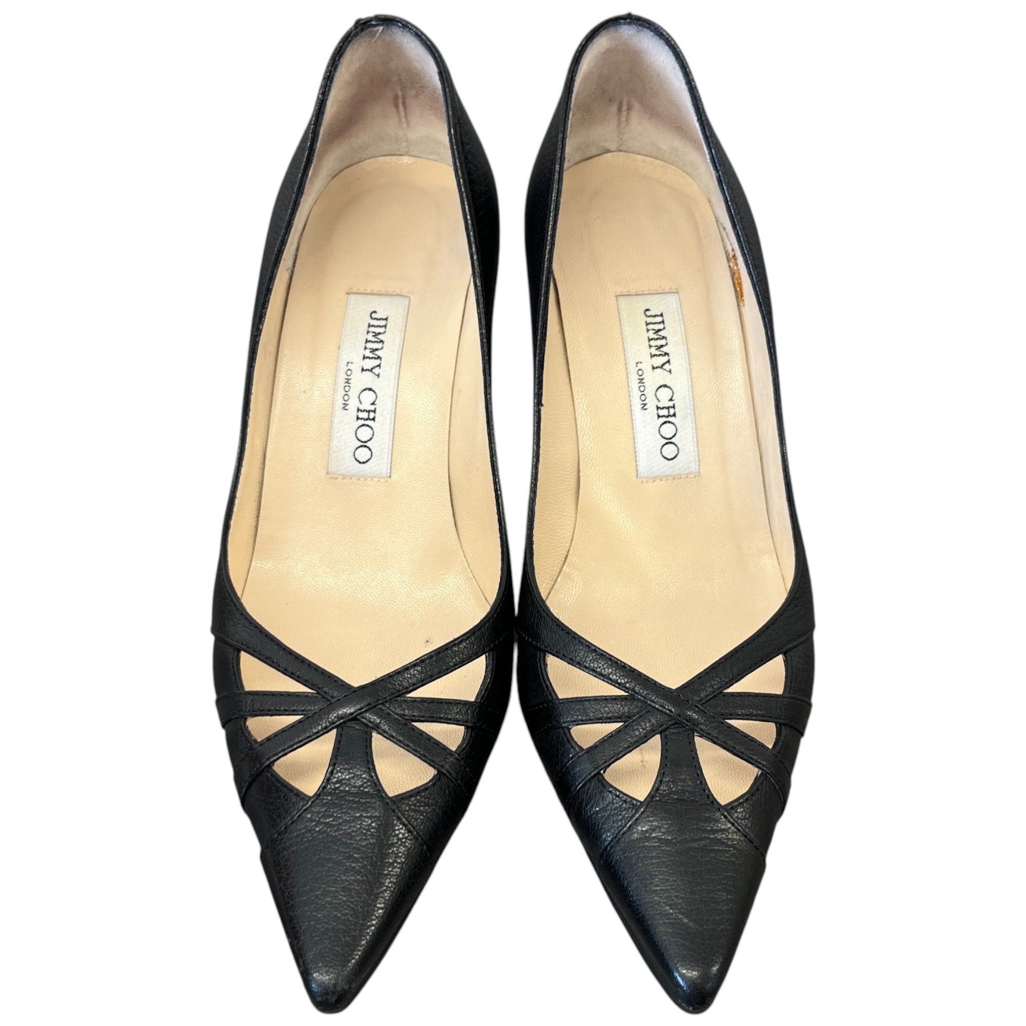 Women's Cutout Pumps Heels Black Size EU 35.5 / UK 2.5