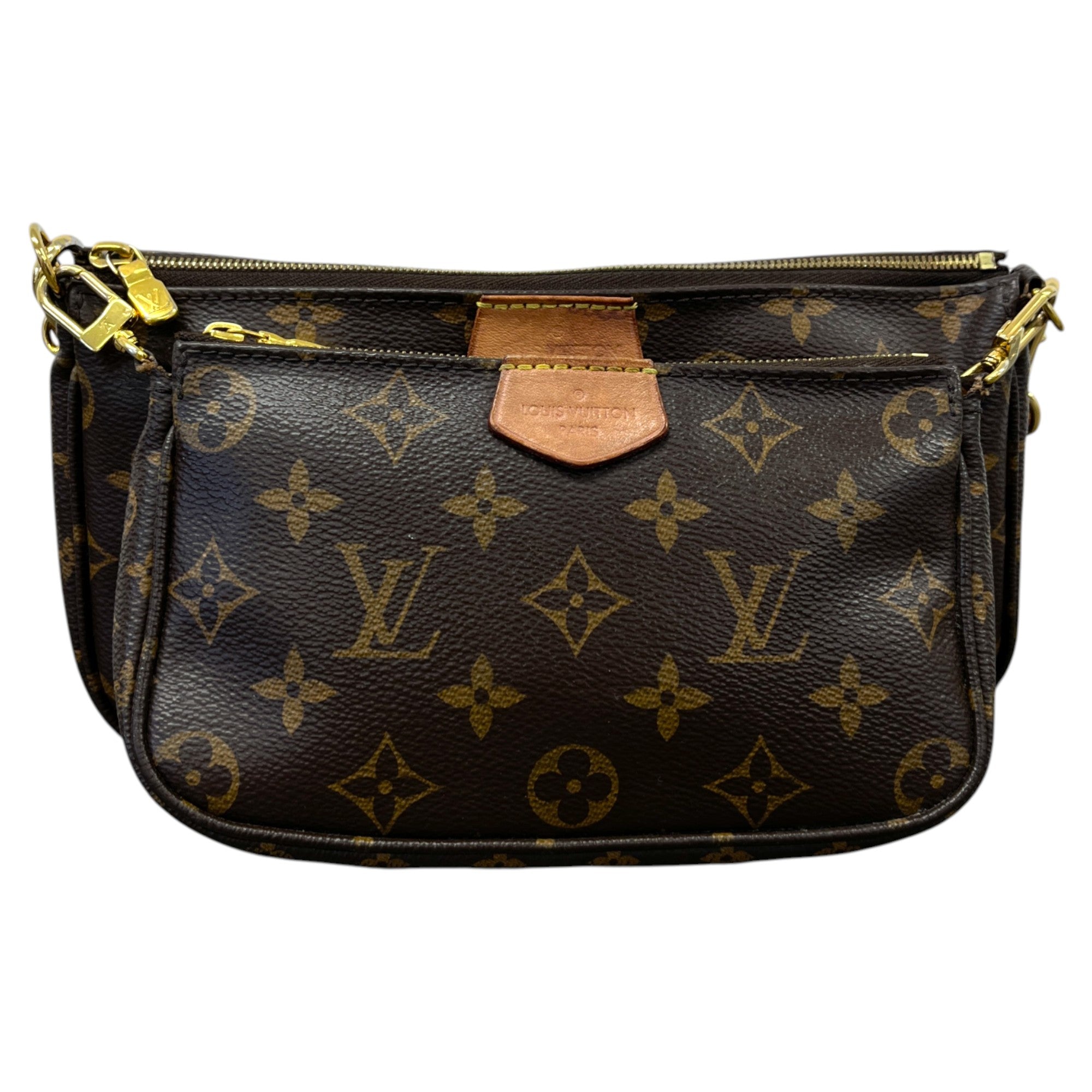 Women's Multi Pochette Accessoires Bag Brown