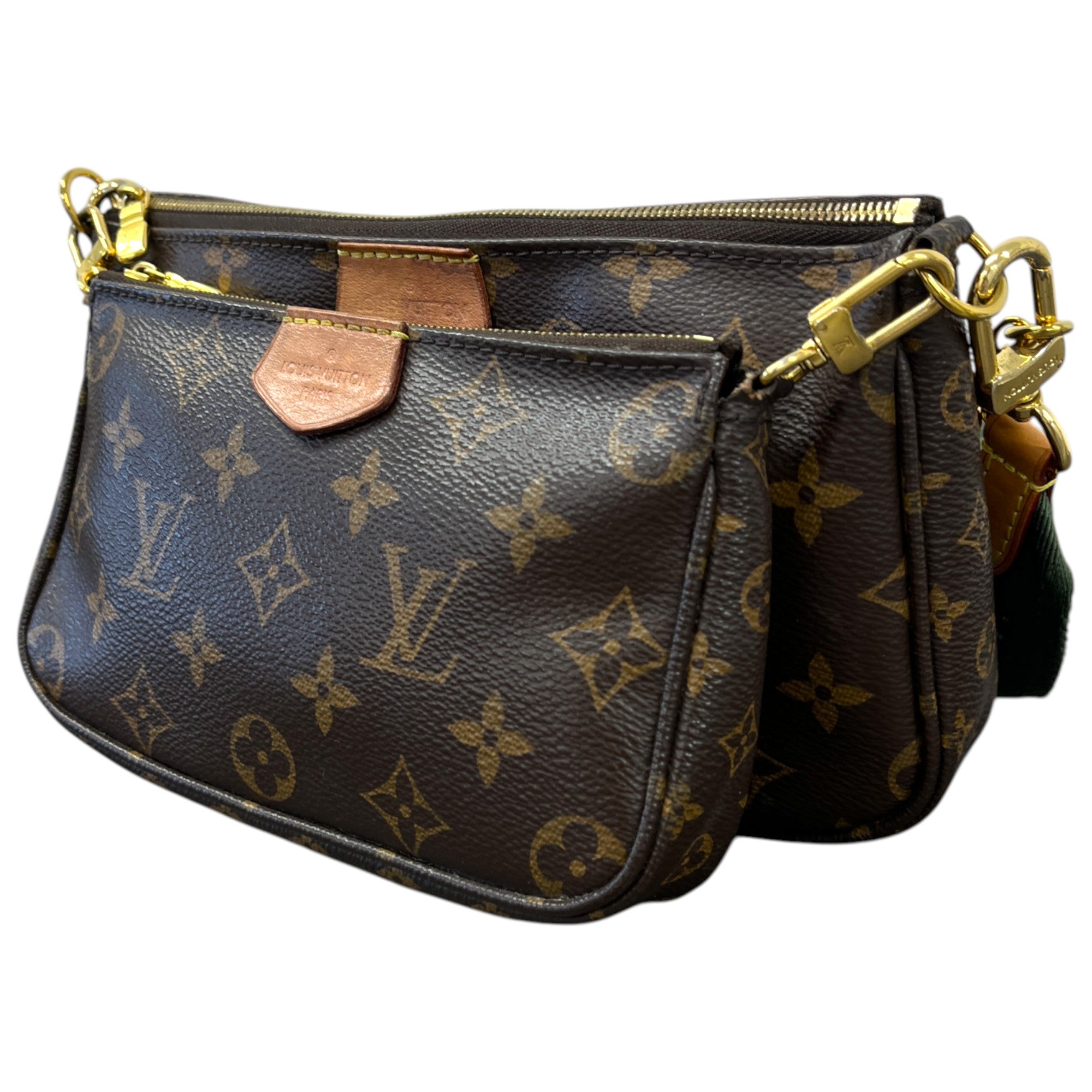 Women's Multi Pochette Accessoires Bag Brown