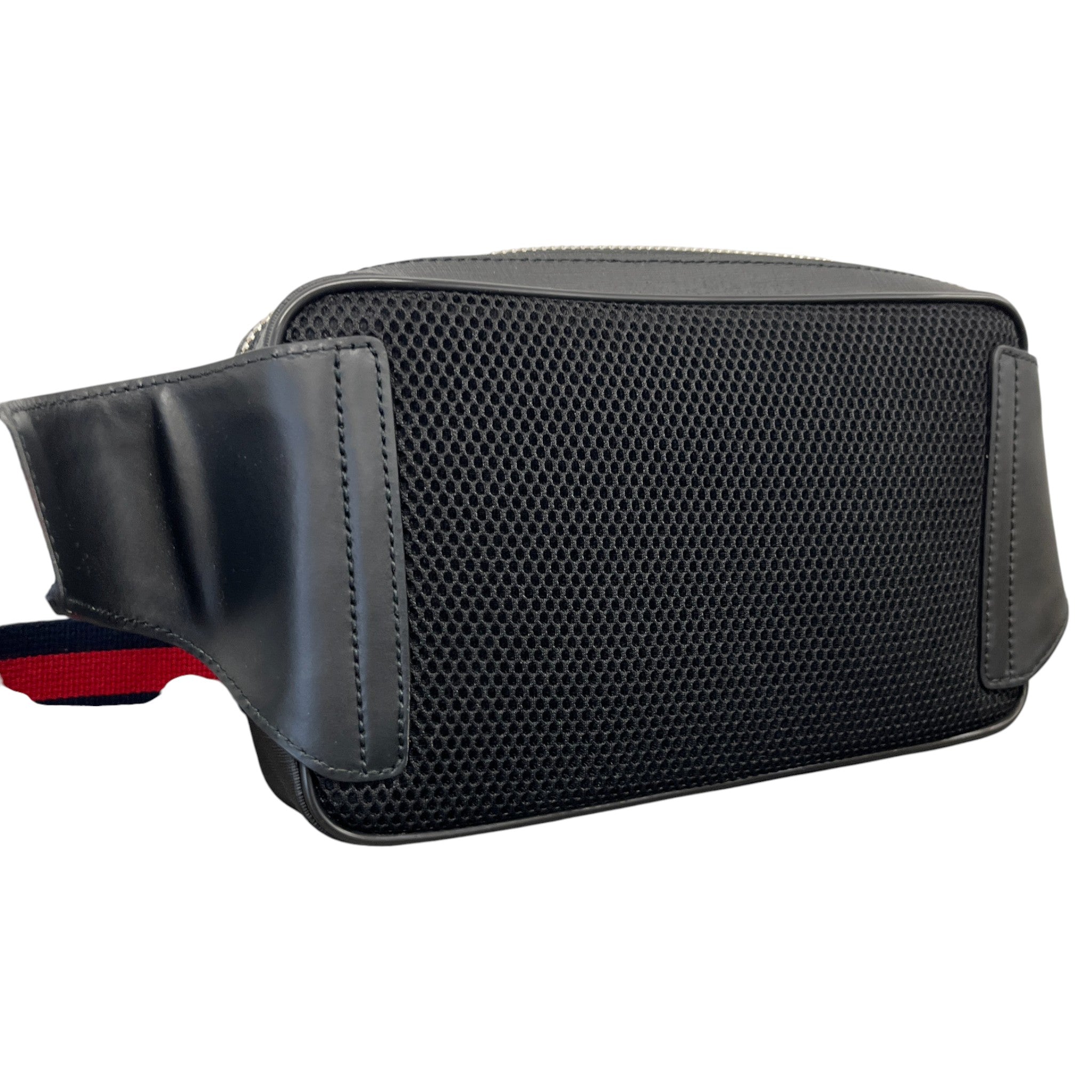 Men's Gg Supreme Web Belt Bag Black
