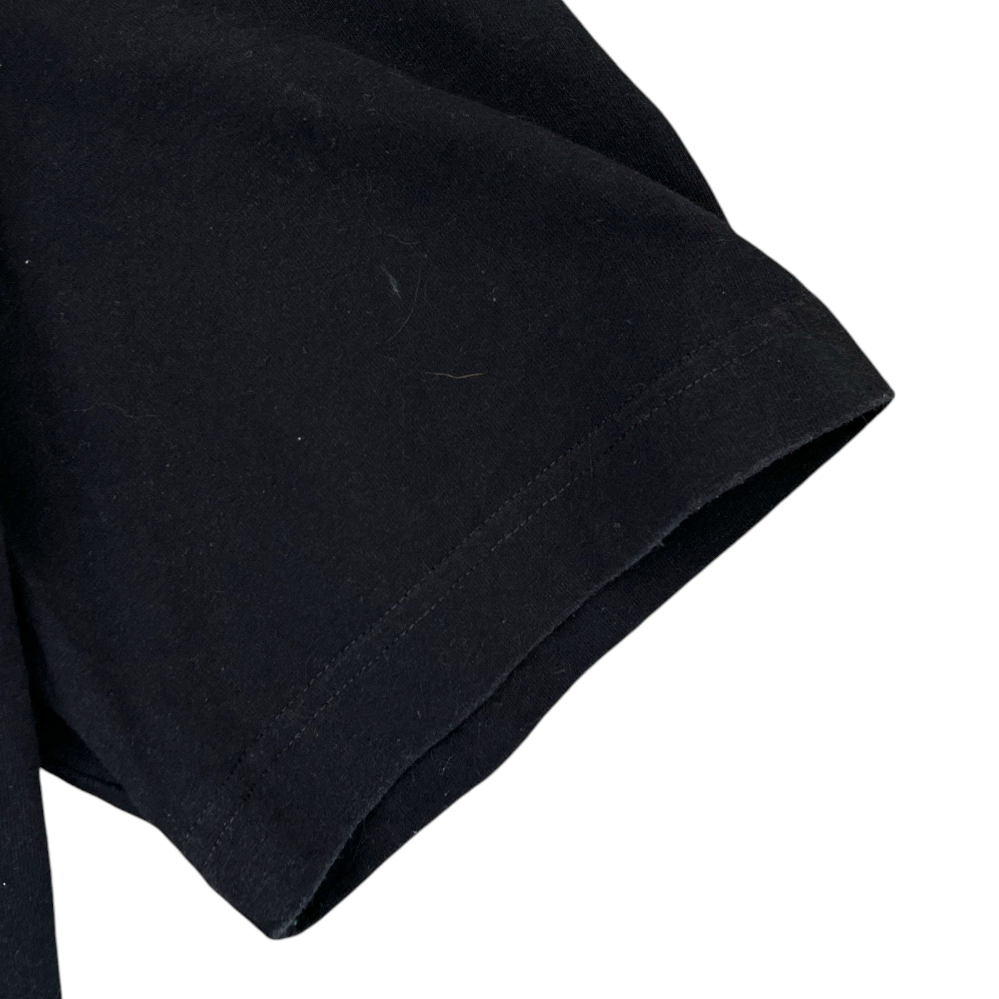 Men's Spray Logo Print T-Shirt Black Size XS