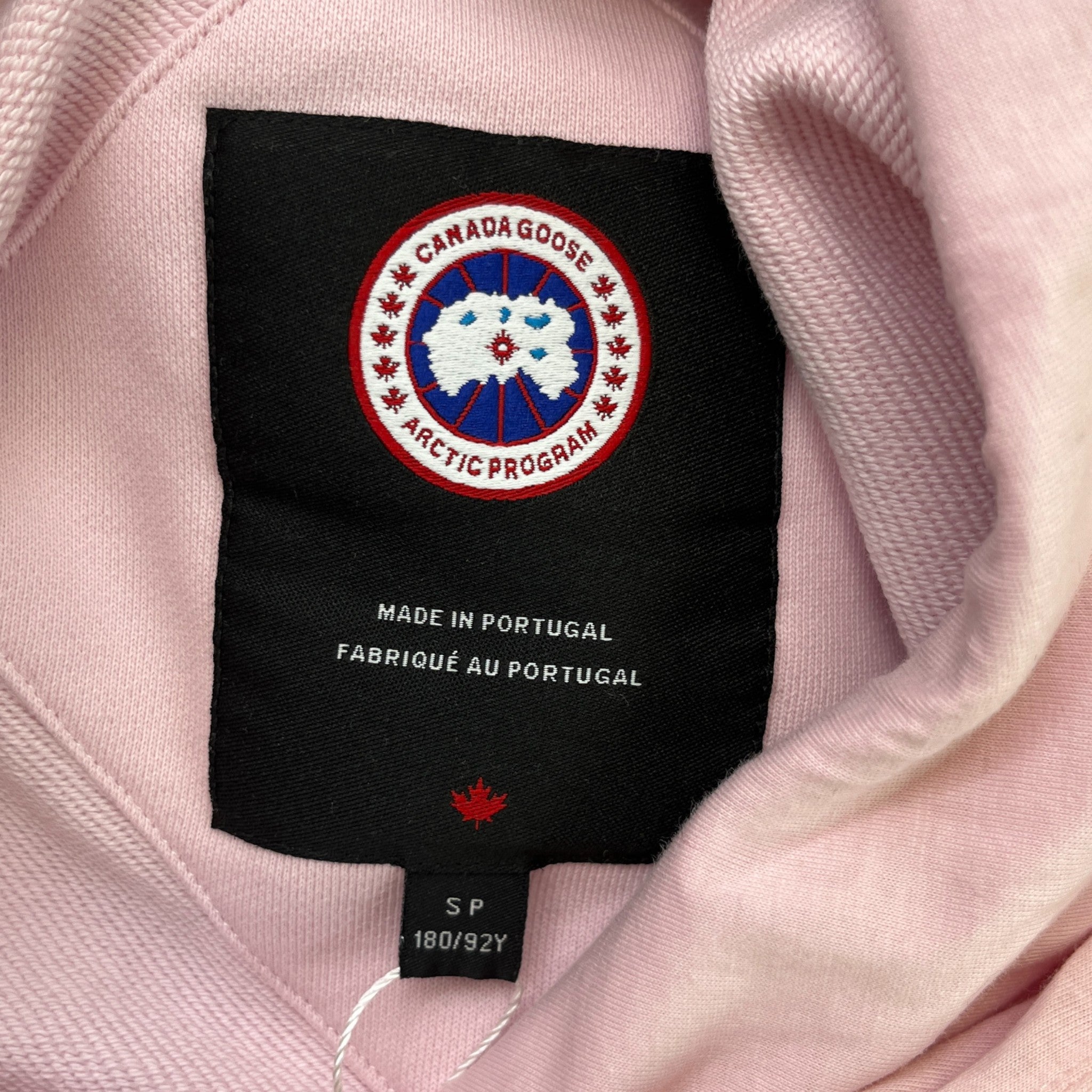 Men's Muskoka Pastel Badge Hoodie Pink Size S