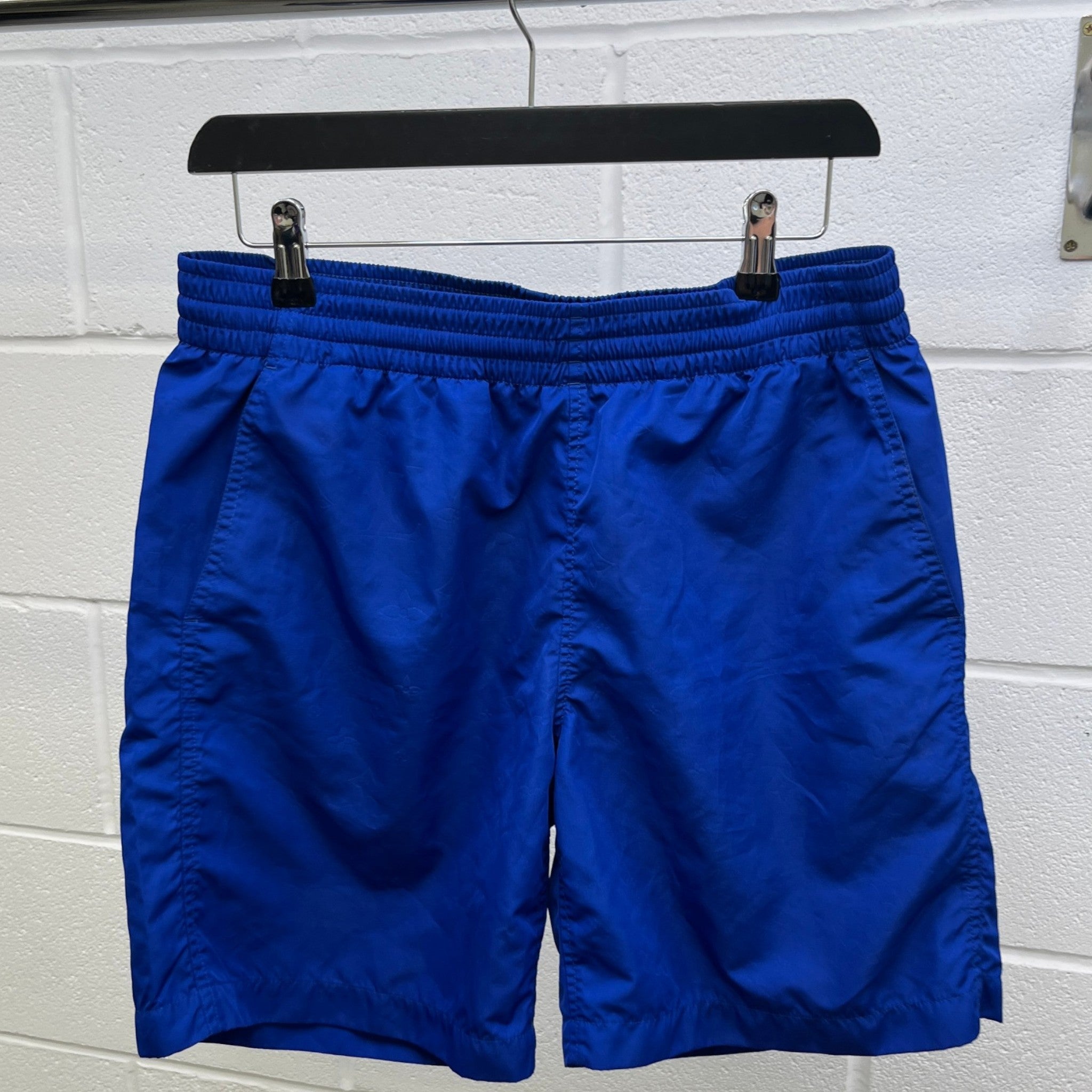 Men's Monogram Swim Shorts Blue Size M