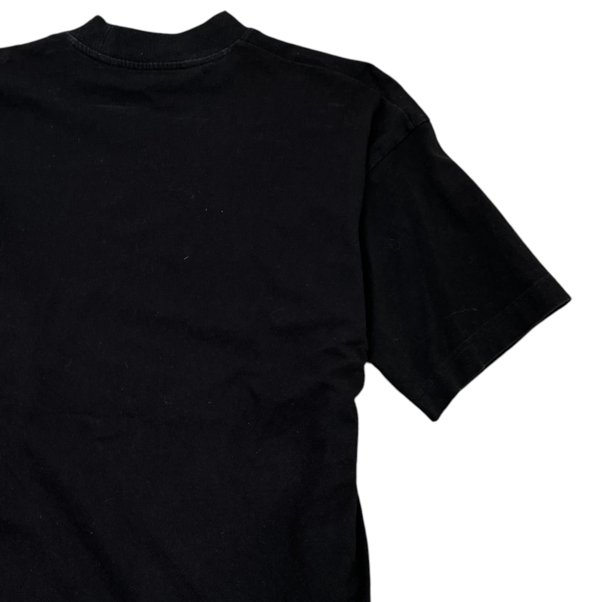 Men's Spray Logo Print T-Shirt Black Size XS