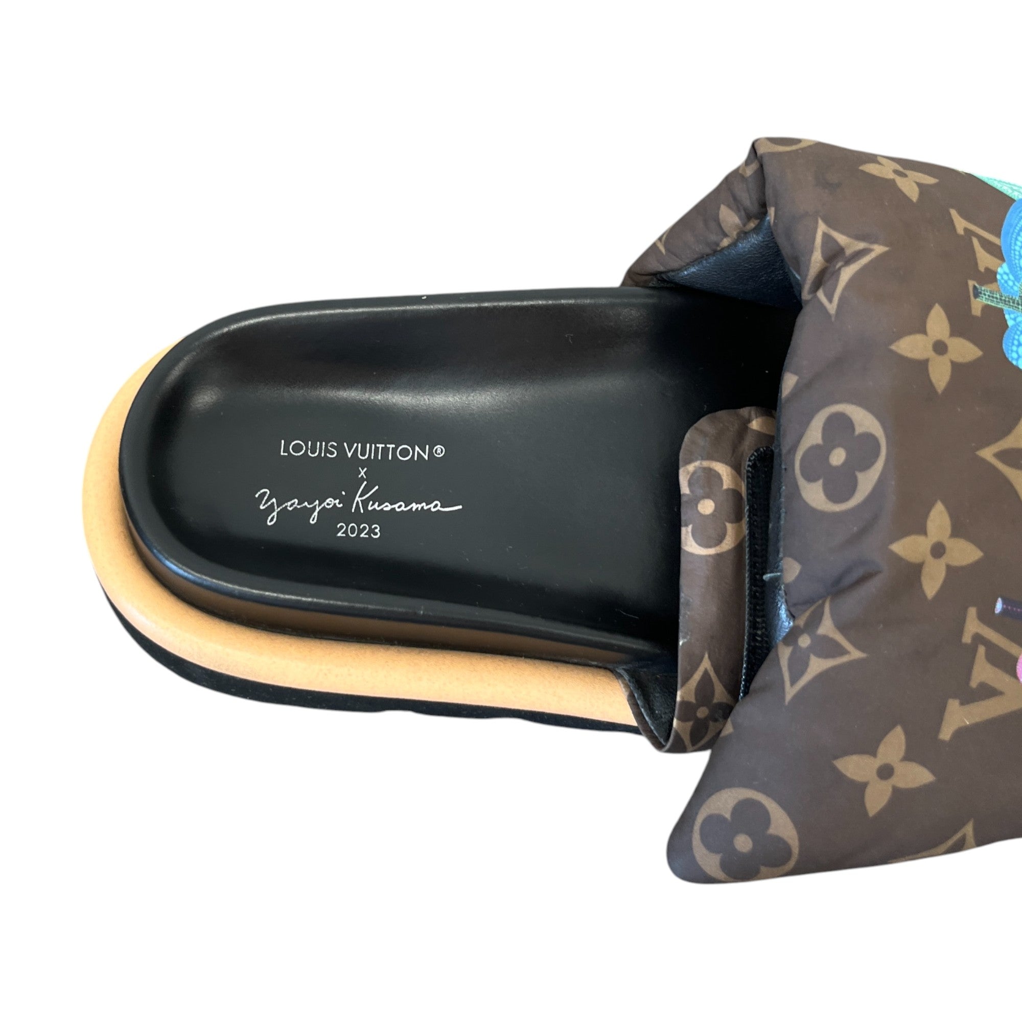 Women's Yayoi Kusama X Pillow Pool Slides Brown Size EU 40 / UK 7