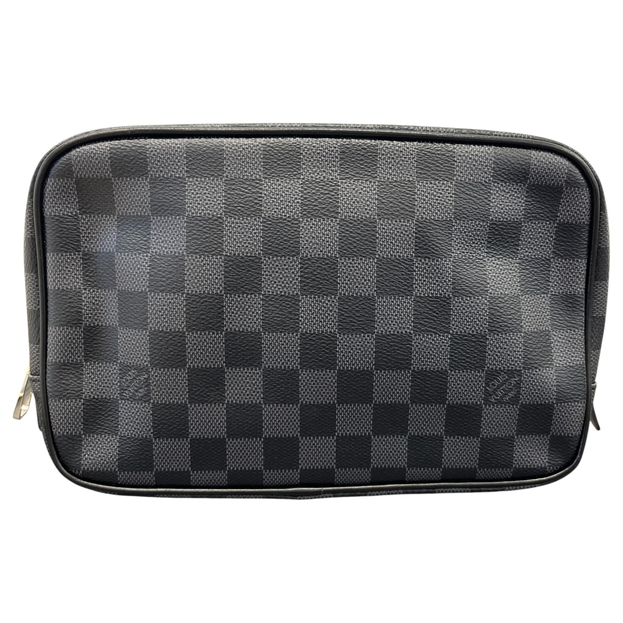 Men's Damier Graphite Gm Toiletry Bag Black