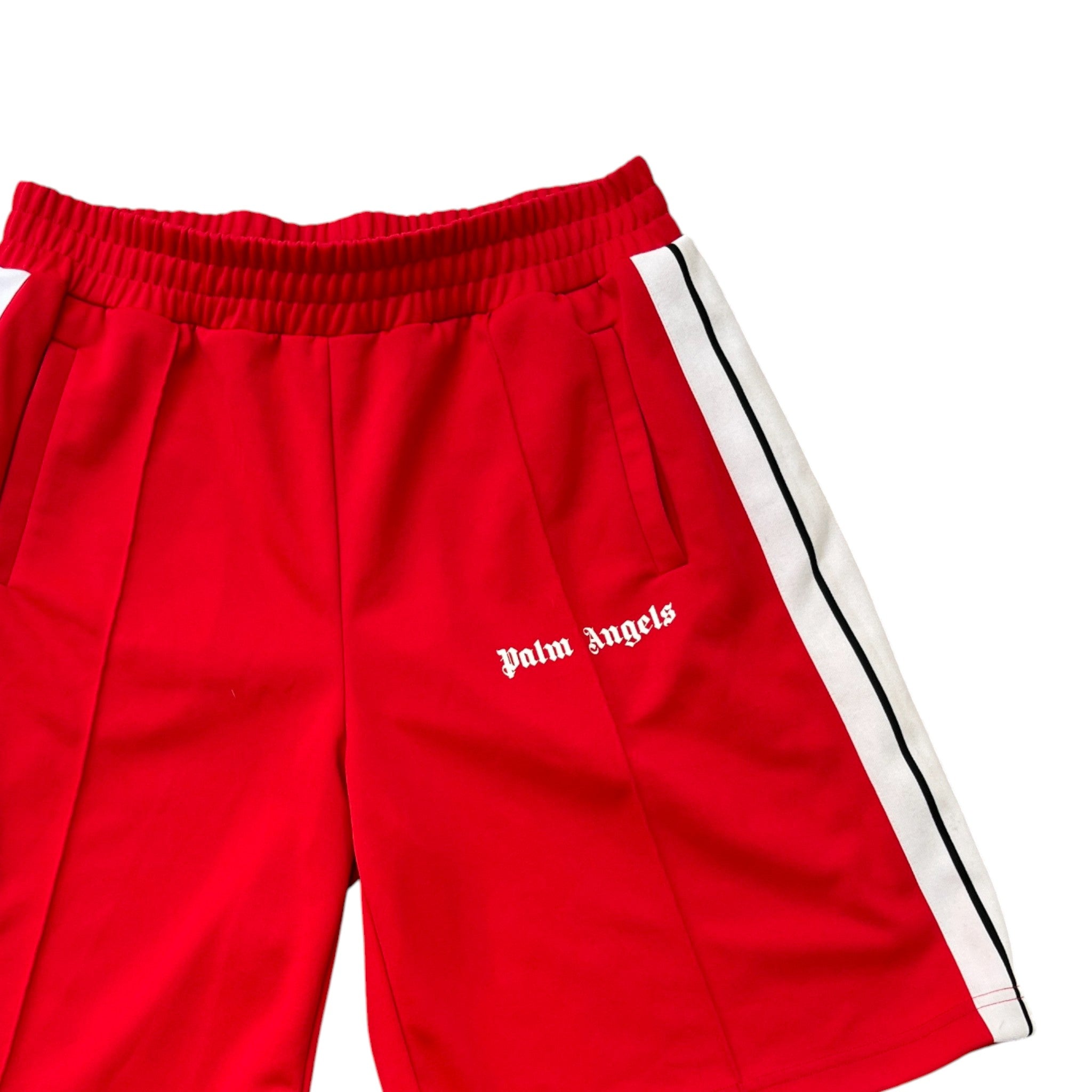 Men's Logo Print Shorts Red Size XL