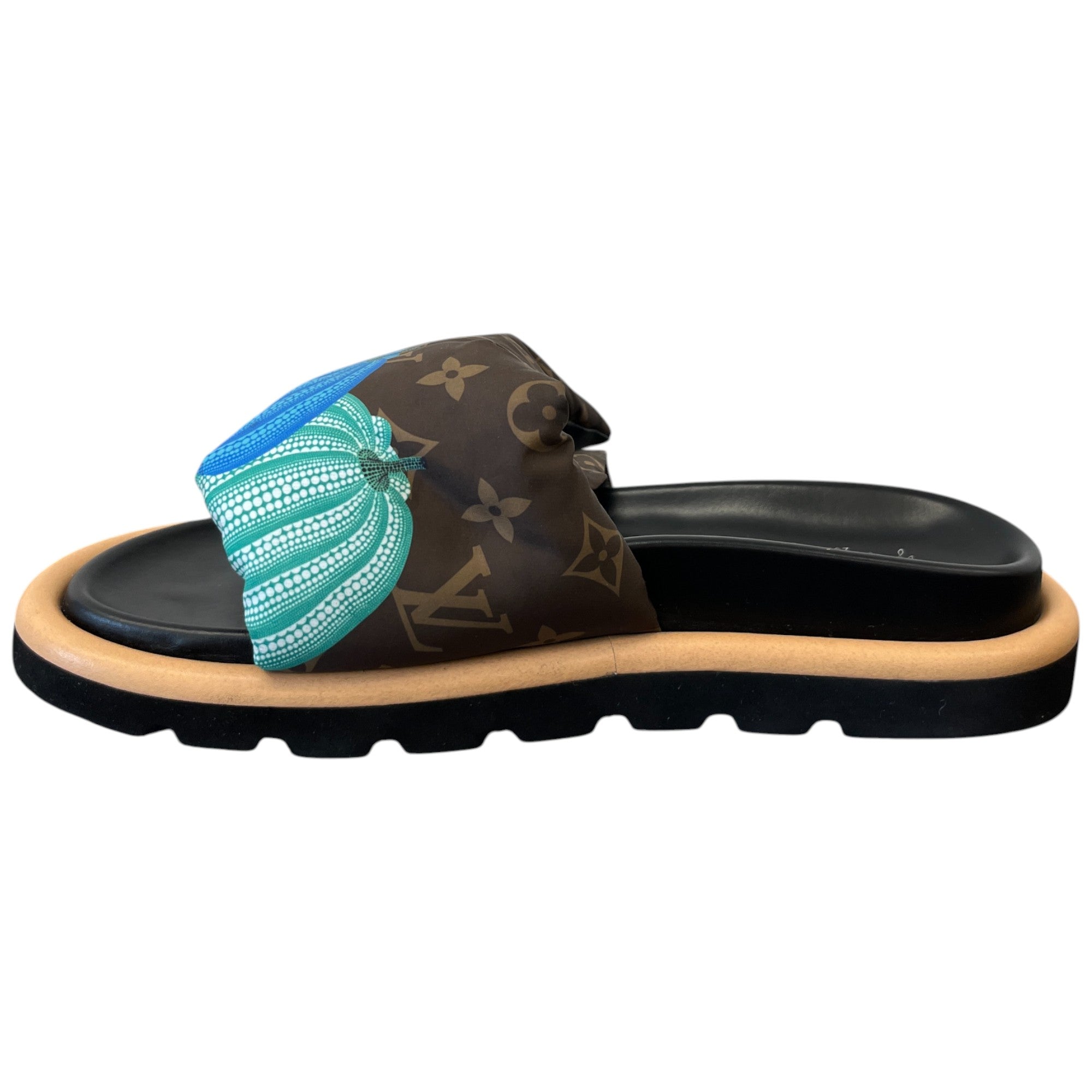 Women's Yayoi Kusama X Pillow Pool Slides Brown Size EU 40 / UK 7
