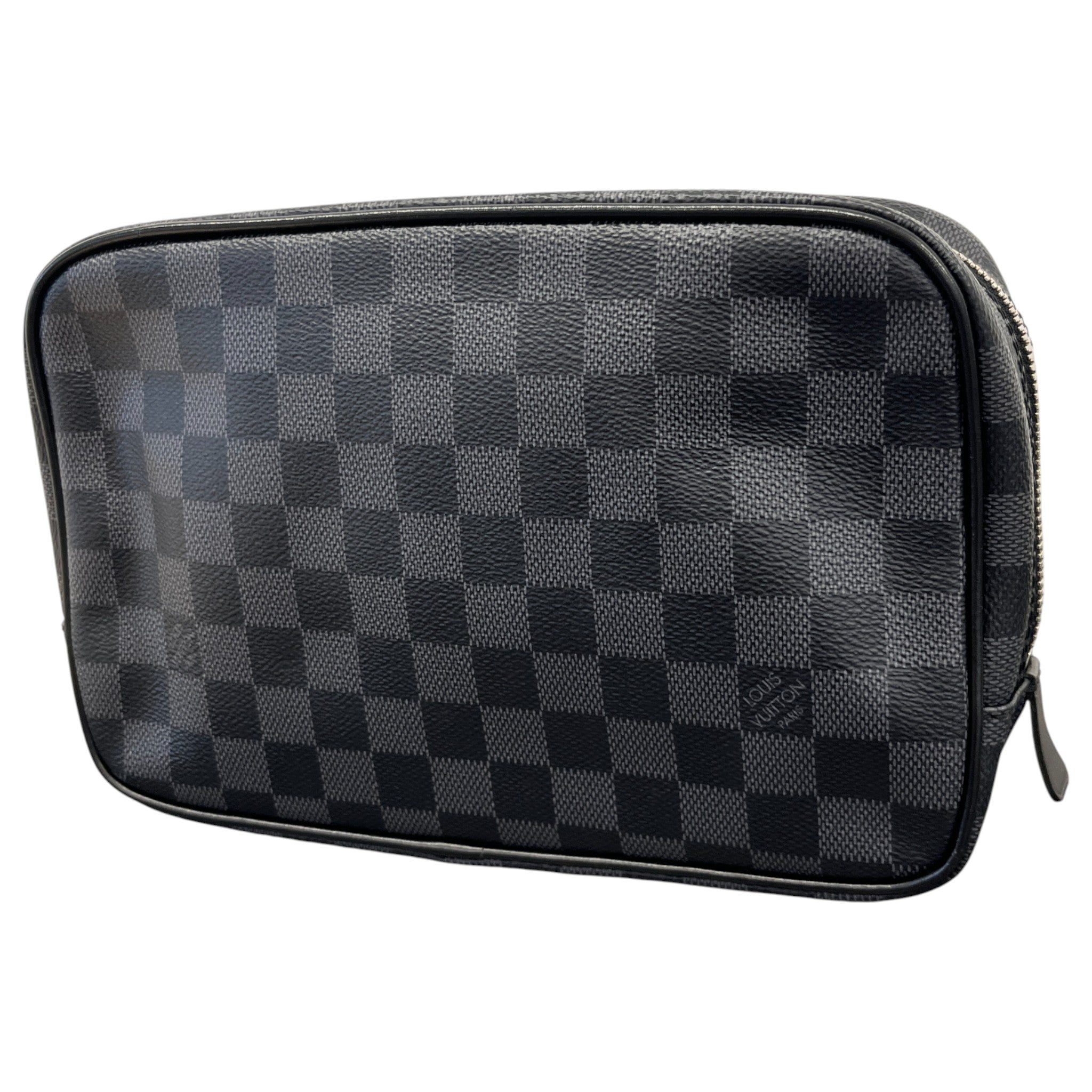 Men's Damier Graphite Gm Toiletry Bag Black
