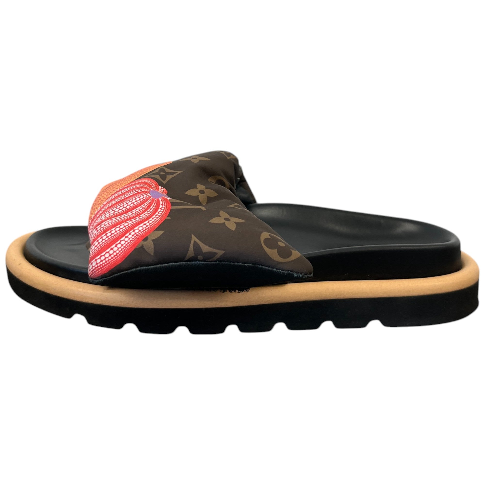 Women's Yayoi Kusama X Pillow Pool Slides Brown Size EU 40 / UK 7