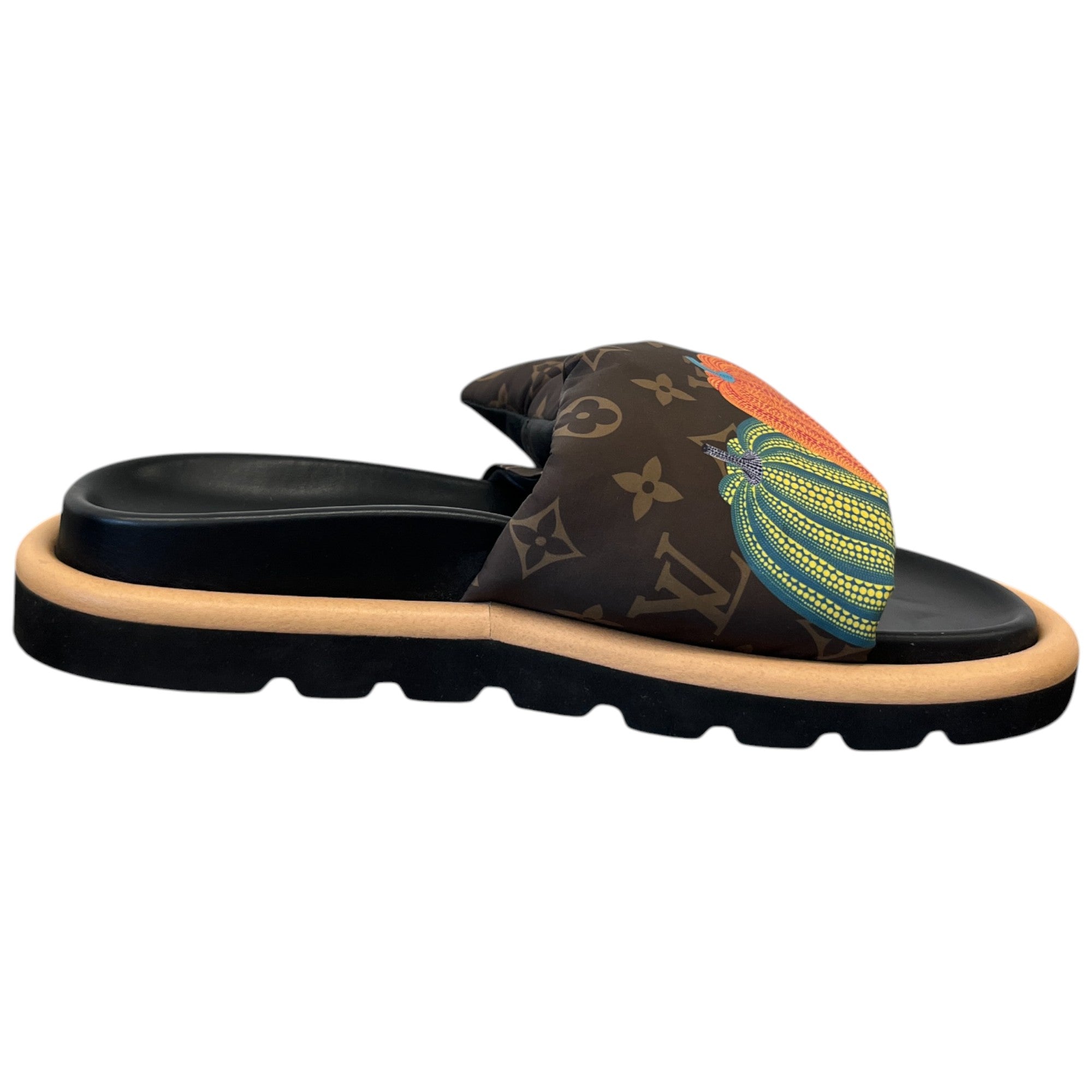 Women's Yayoi Kusama X Pillow Pool Slides Brown Size EU 40 / UK 7