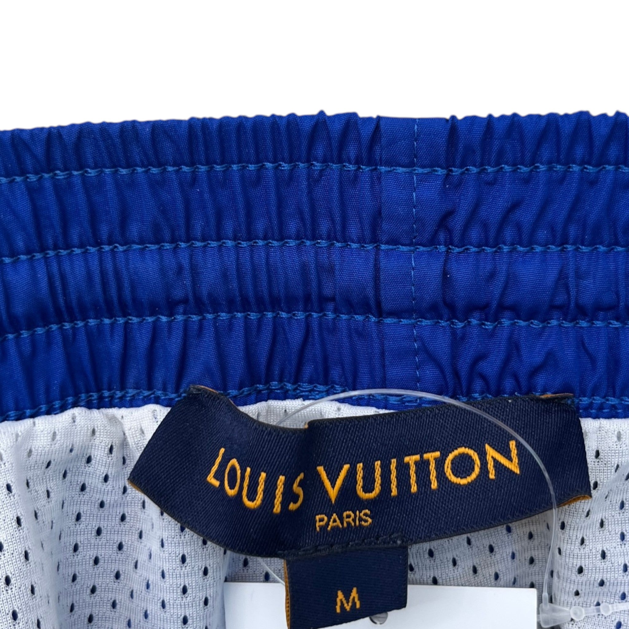Men's Monogram Swim Shorts Blue Size M
