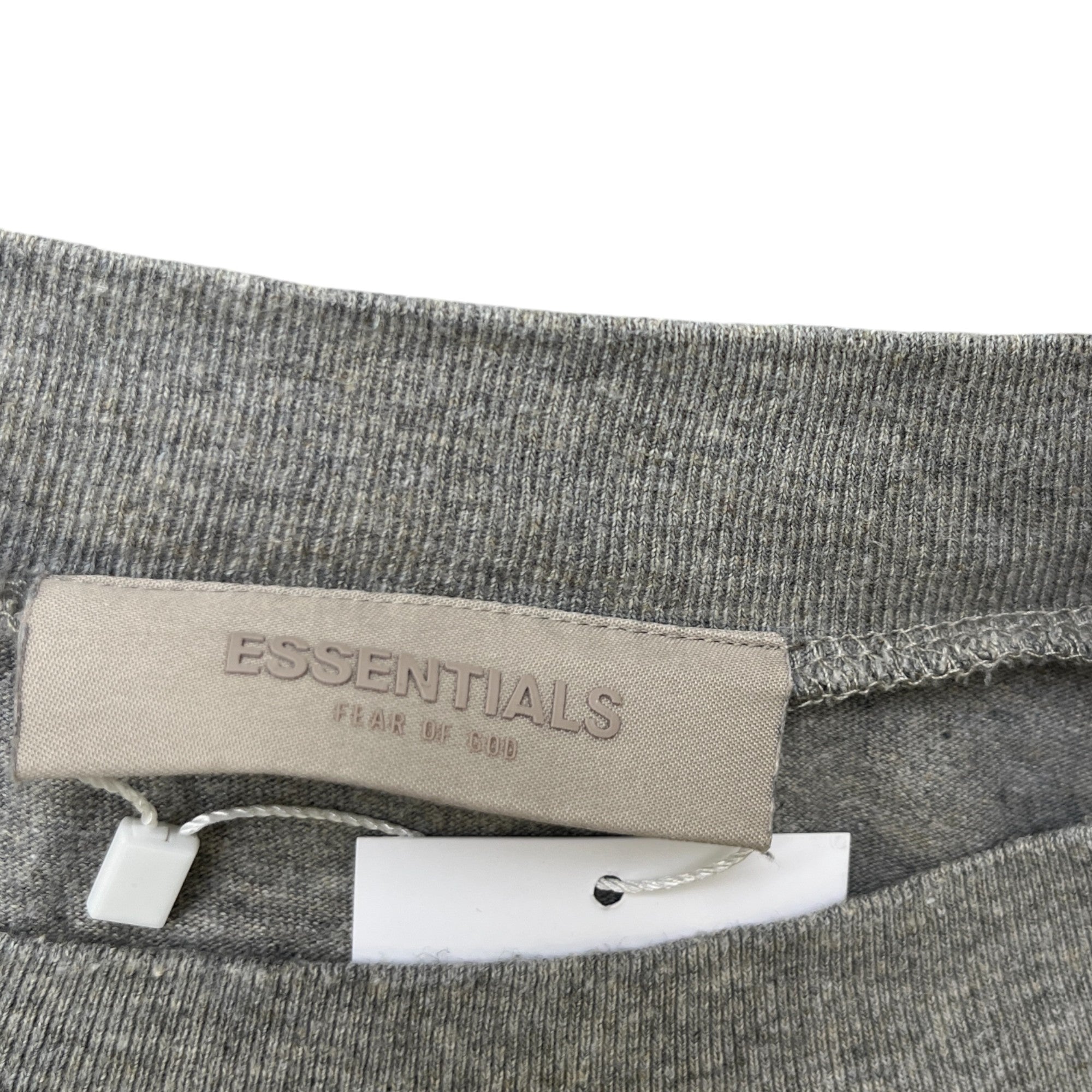 Men's Fear Of God Logo Print T-Shirt Grey Size S