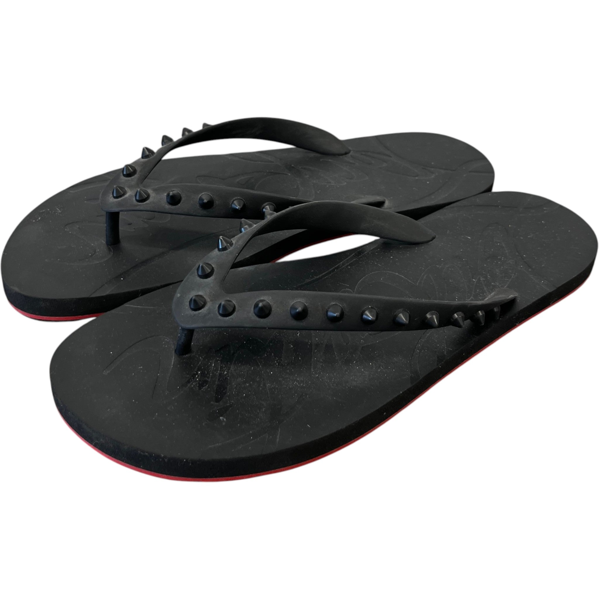 Men's Super Loubi Flip Thong Sandals Black Size EU 43 / UK 9