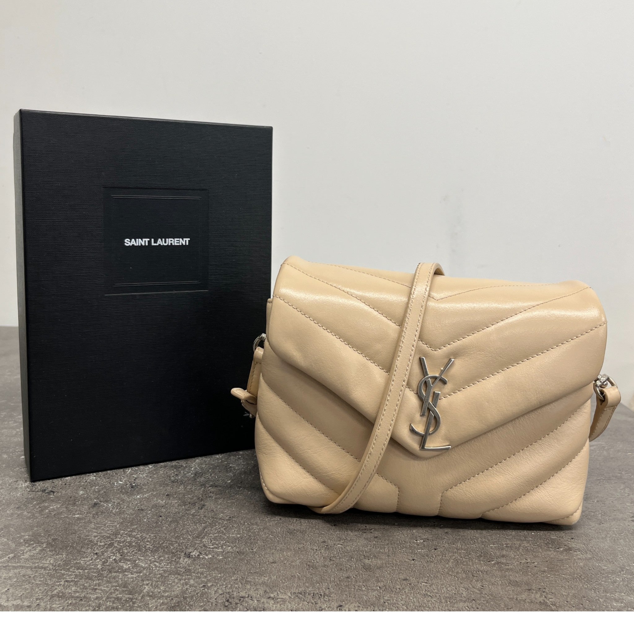 Women's Loulou Toy Crossbody Matelasse Bag Beige