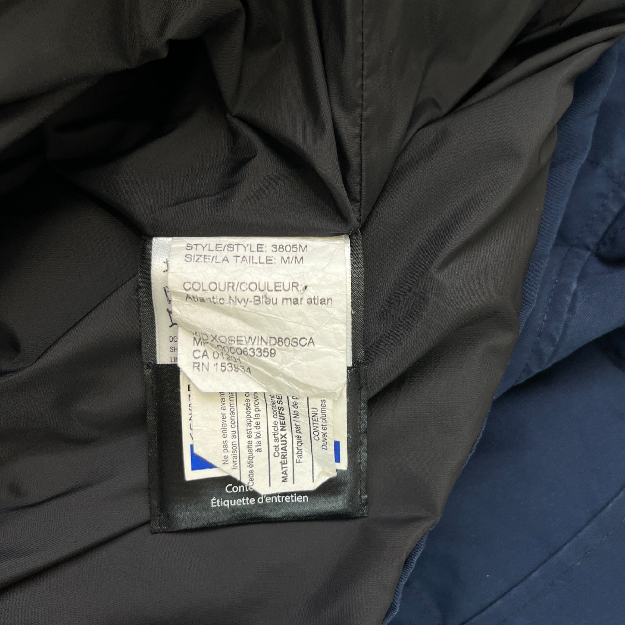 Men's Carson Down Jacket Navy Size M
