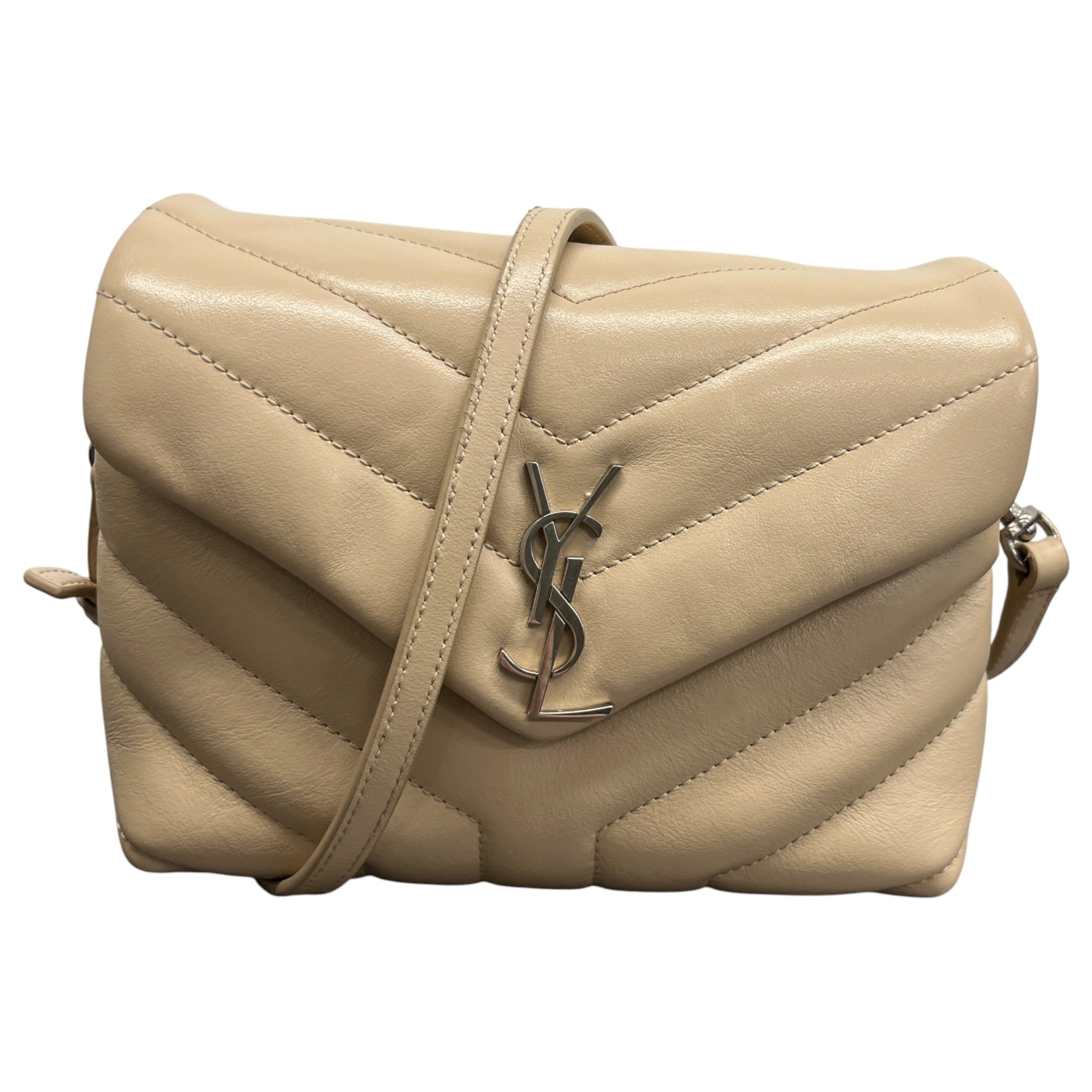 Women's Loulou Toy Crossbody Matelasse Bag Beige