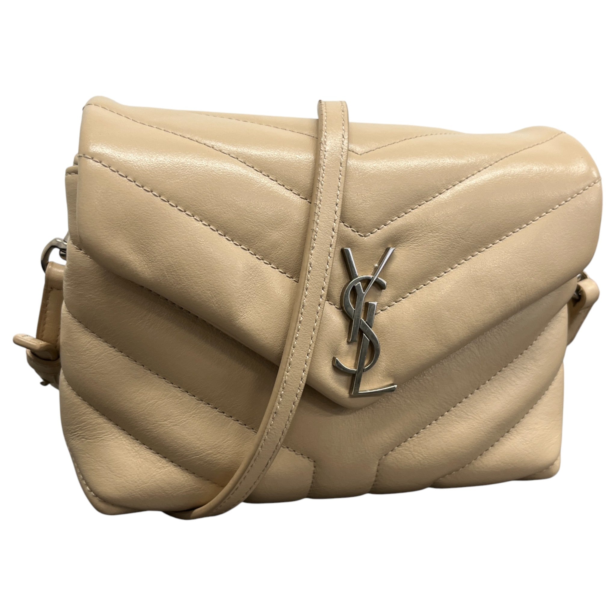 Women's Loulou Toy Crossbody Matelasse Bag Beige