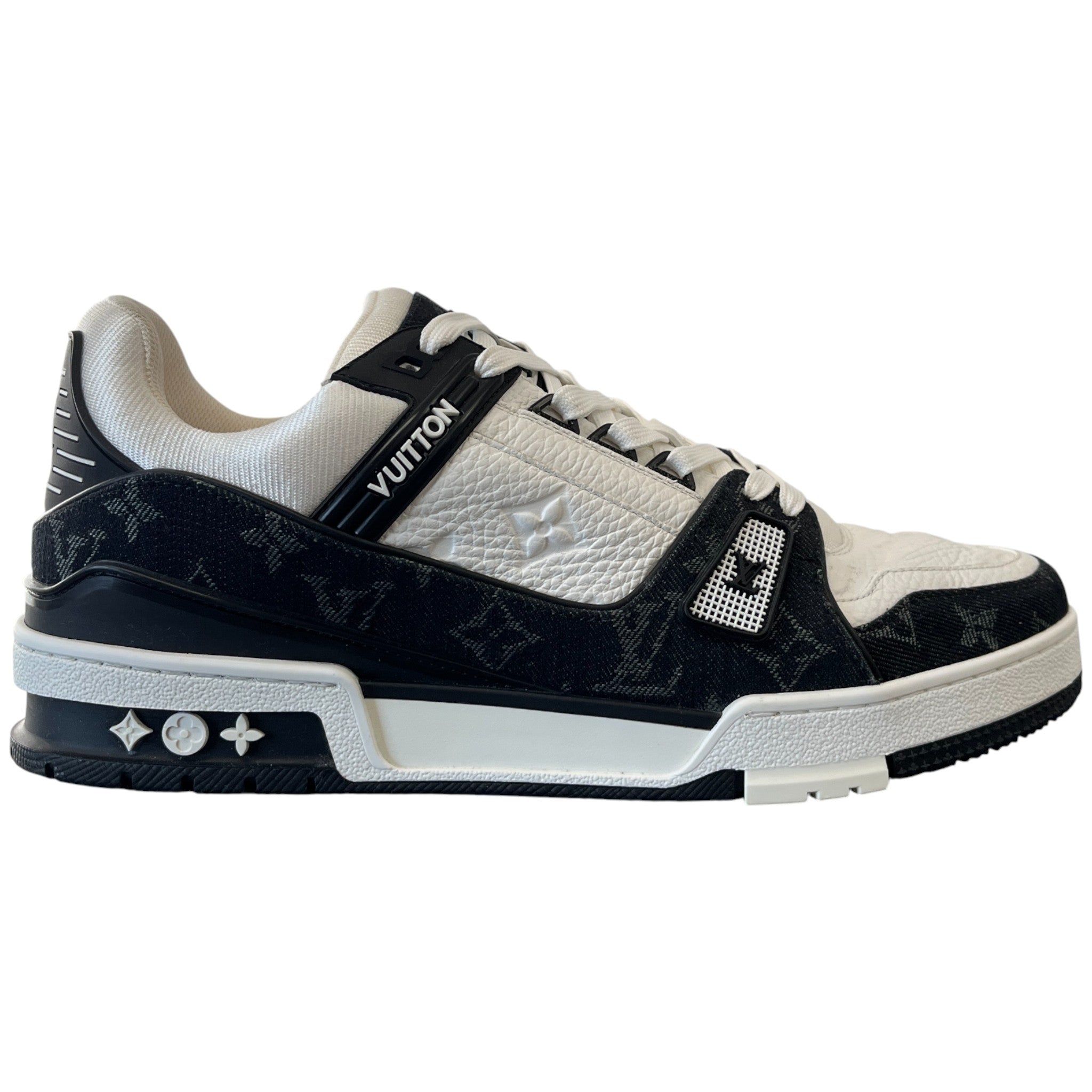 Men's Lv Denim Low Trainers Black Size EU 42 / UK 8