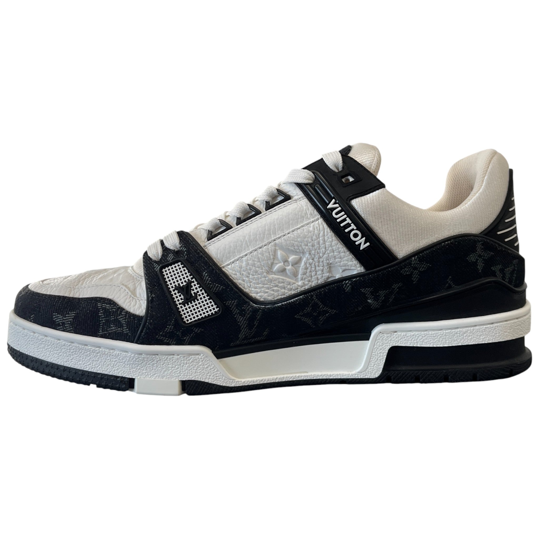 Men's Lv Denim Low Trainers Black Size EU 42 / UK 8