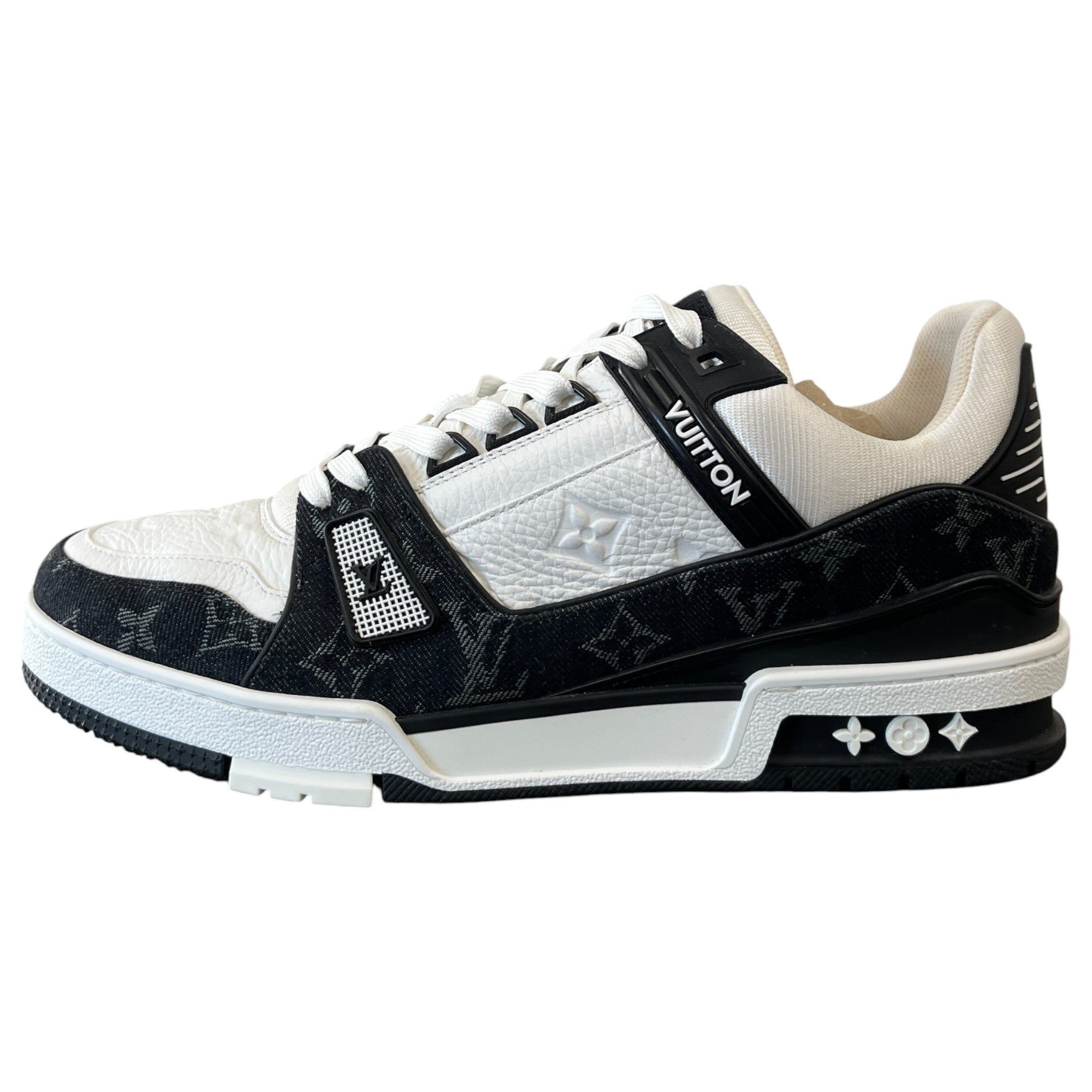 Men's Lv Denim Low Trainers Black Size EU 42 / UK 8