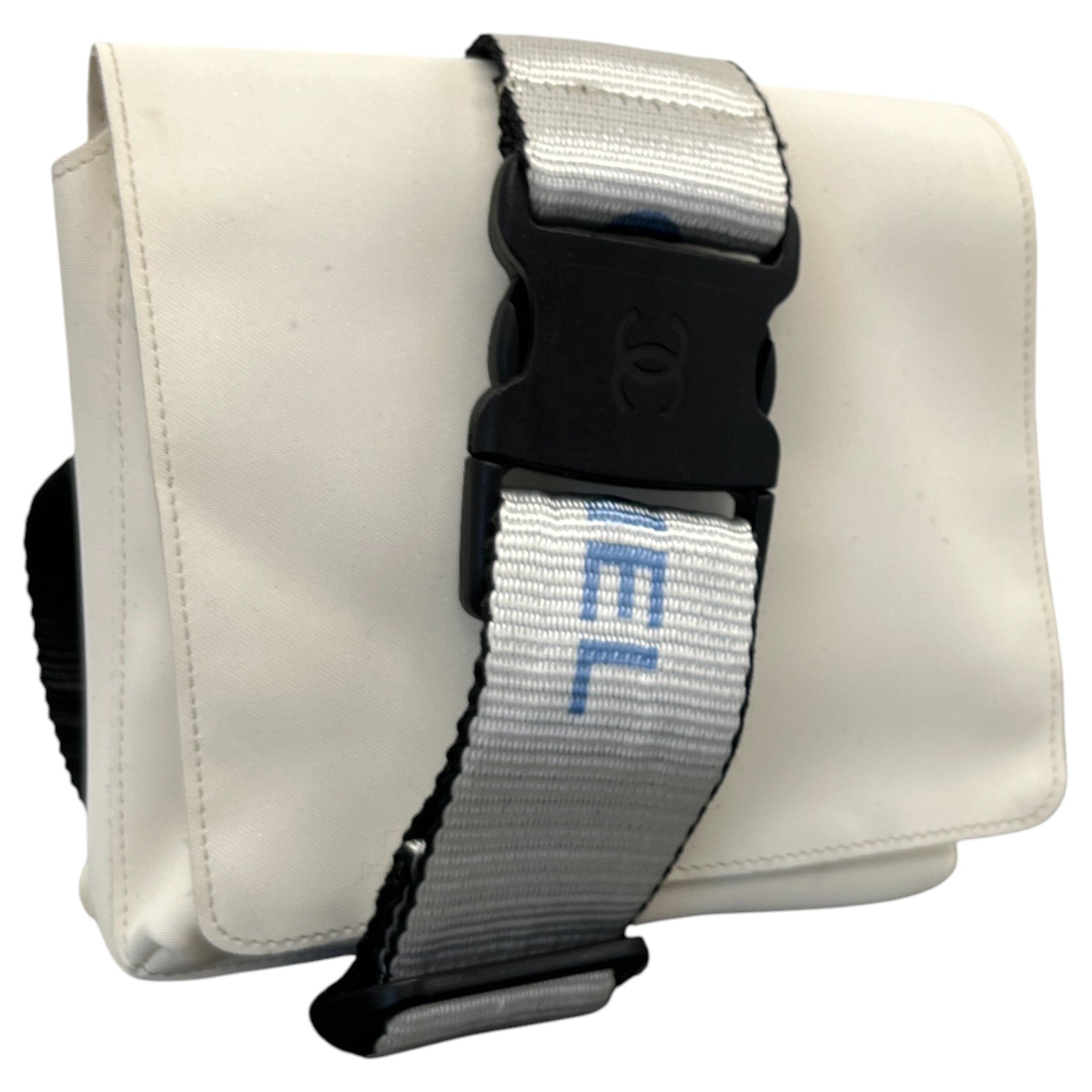 Women's Vintage Nylon Logo Strap Belt Bag Cream