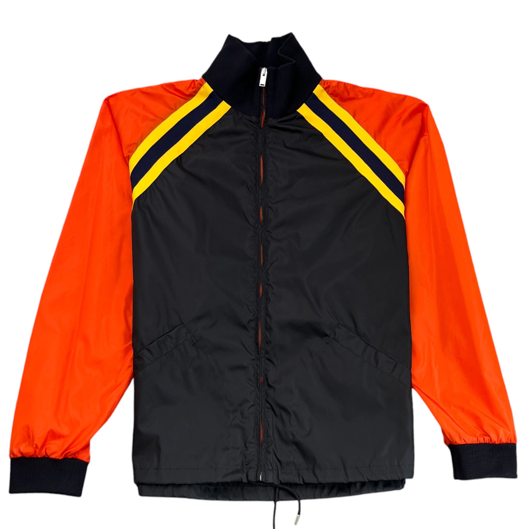 Men's Gg Logo Print Windbreaker Black Size IT 52 / XL